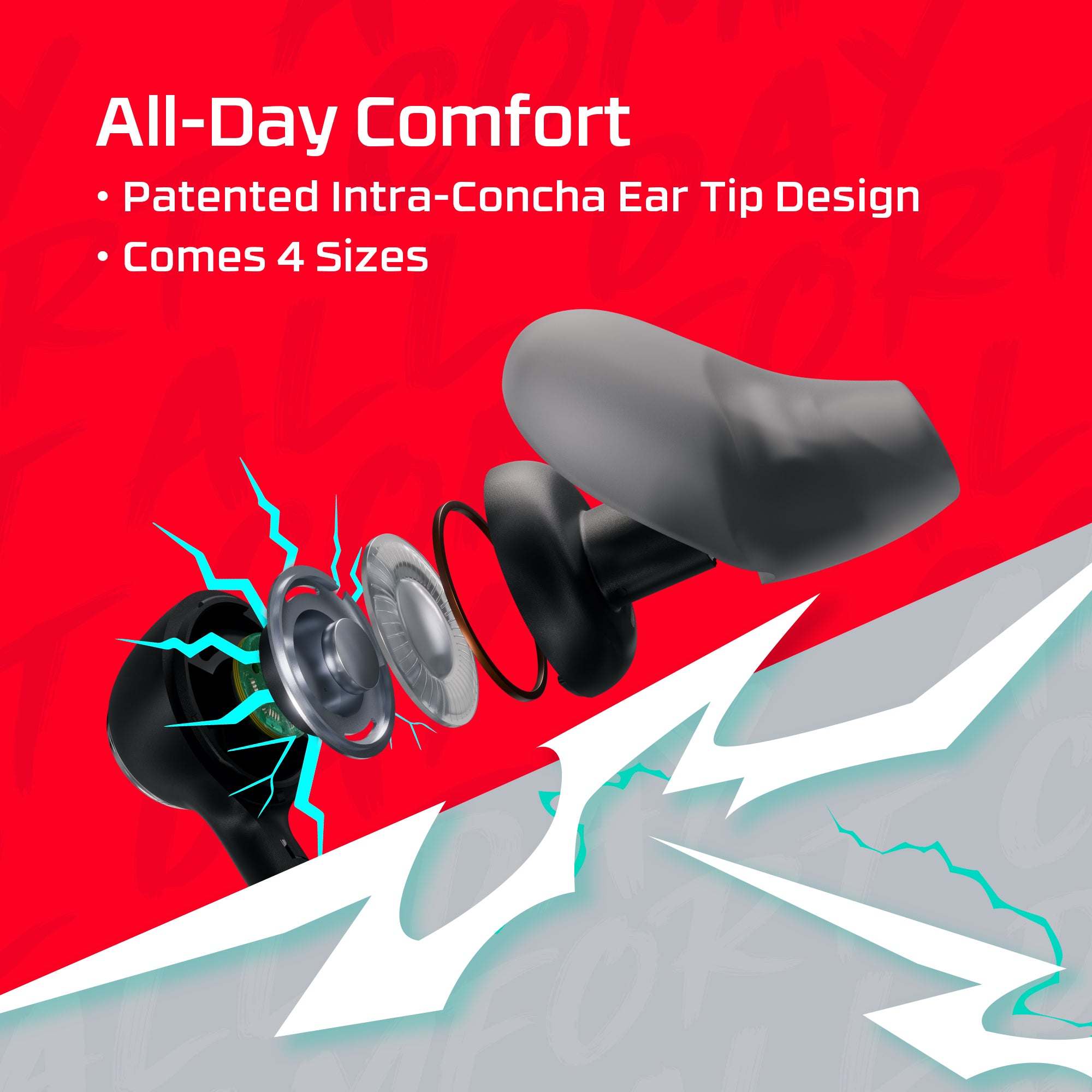 hyperx-cloud-earbuds-iii-in-ear-gaming-earbuds-with-mic-xs-l-ear-tips image 2