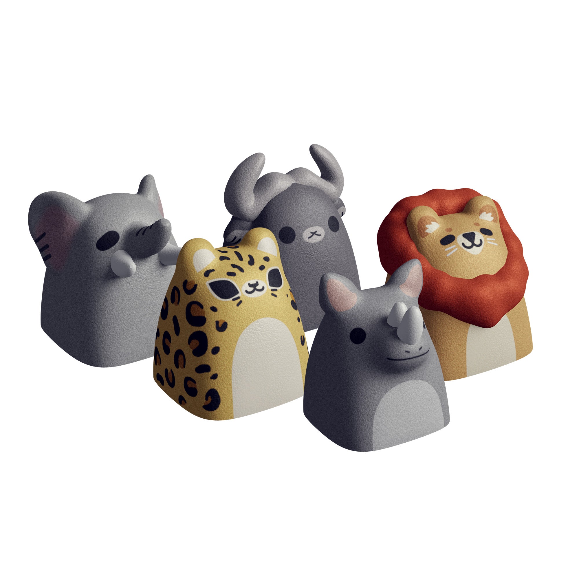 hyperx-hx3d-safari-animals-keycap-collection-set image 1
