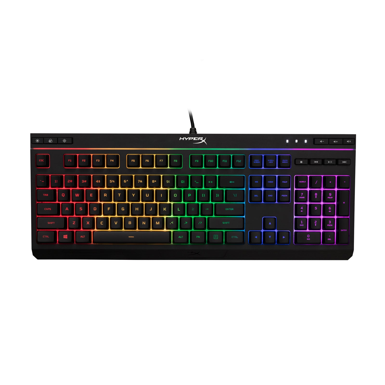 hyperx-alloy-core-rgb-gaming-keyboard-with-light-bar image 1