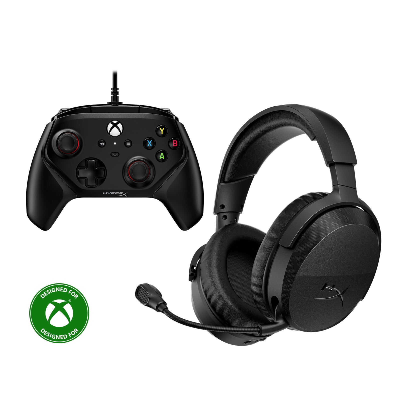 hyperx-xbox-bundle-cloudx-stinger-3-wireless-headset-clutch-gladiate-controller image 1
