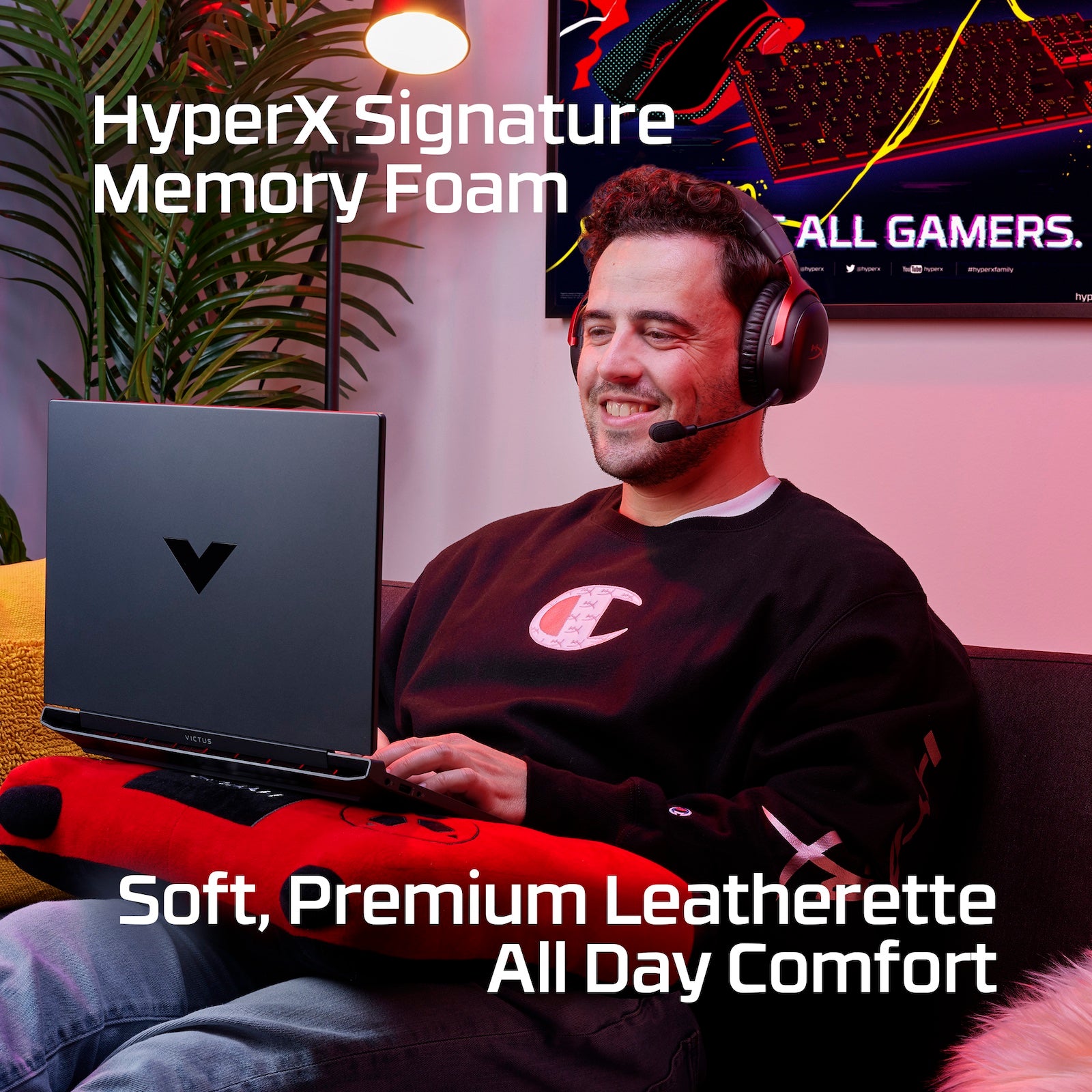 hyperx-cloud-iii-wireless-gaming-headset-black-red-120h-battery image 3