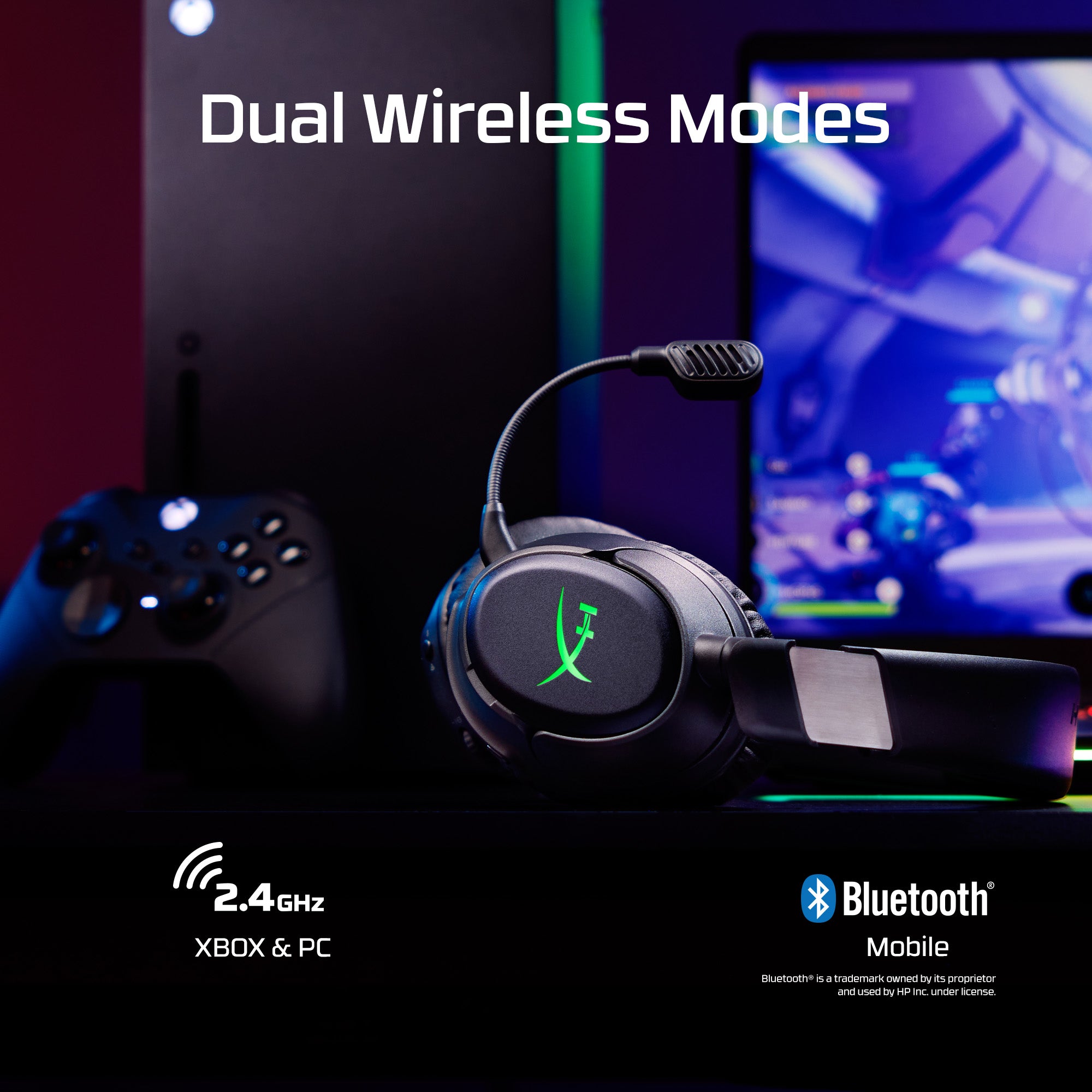 hyperx-cloudx-flight-2-wireless-gaming-headset-for-xbox-rgb-100-hour-battery-blu image 5