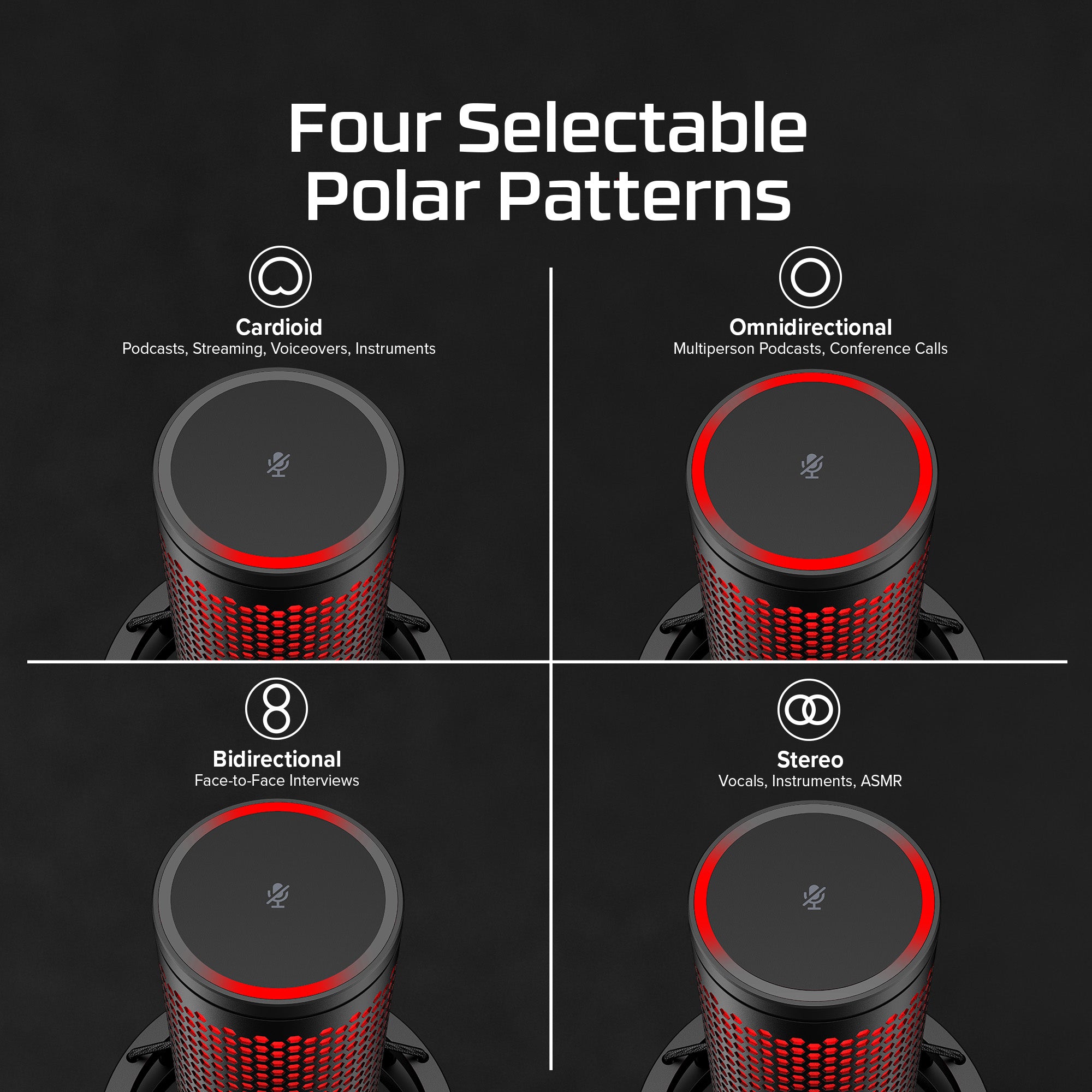 hyperx-quadcast-2-usb-microphone-hi-res-studio-quality-4-polar-patterns image 8