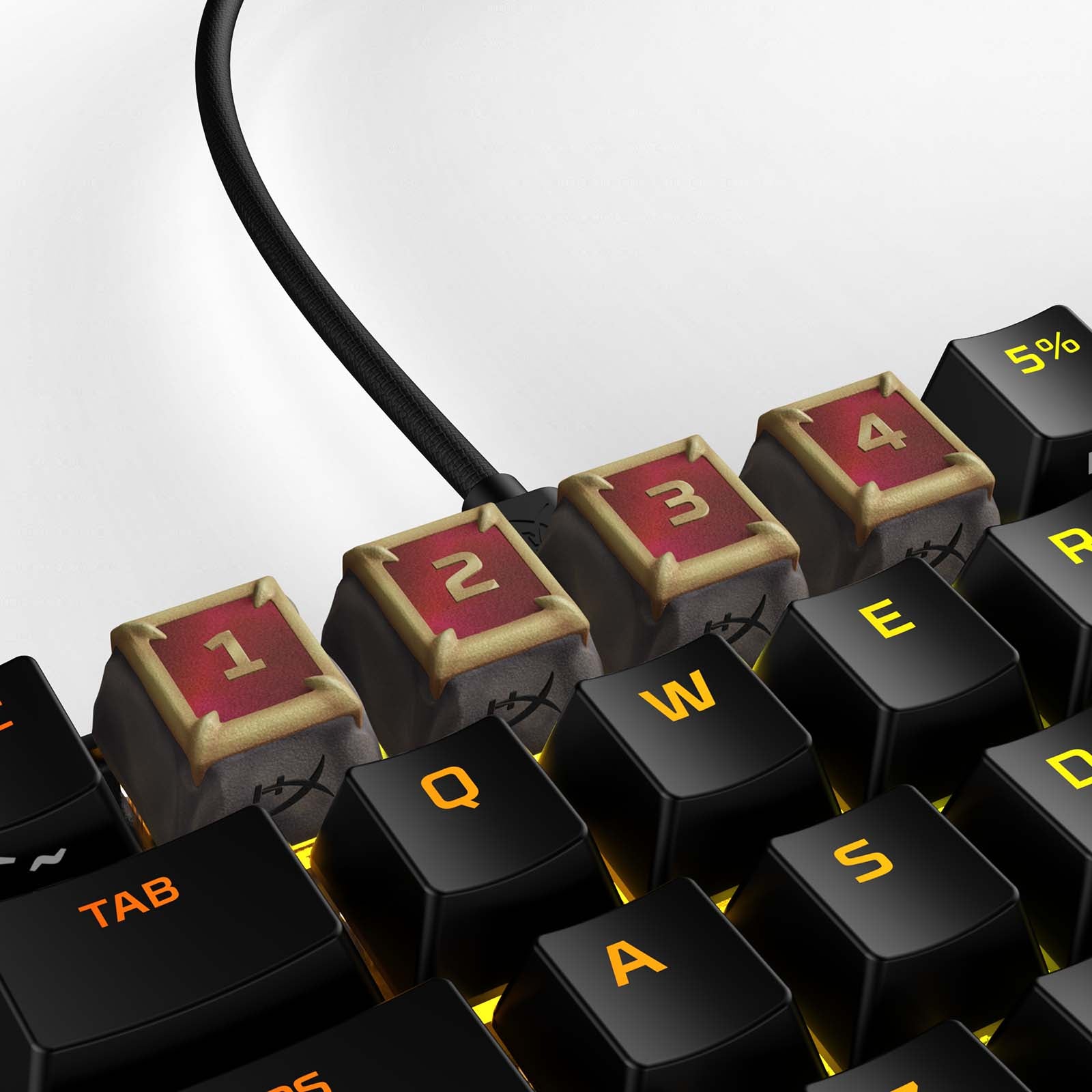 hyperx-hx3d-abilities-keycaps-set-3d-printed-mmo-moba-keycaps-red image 1