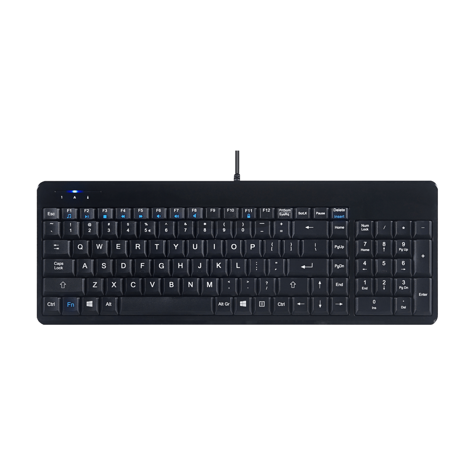 perixx-periboard-220-wired-compact-keyboard-with-numpad-and-extra-usb-ports image 1