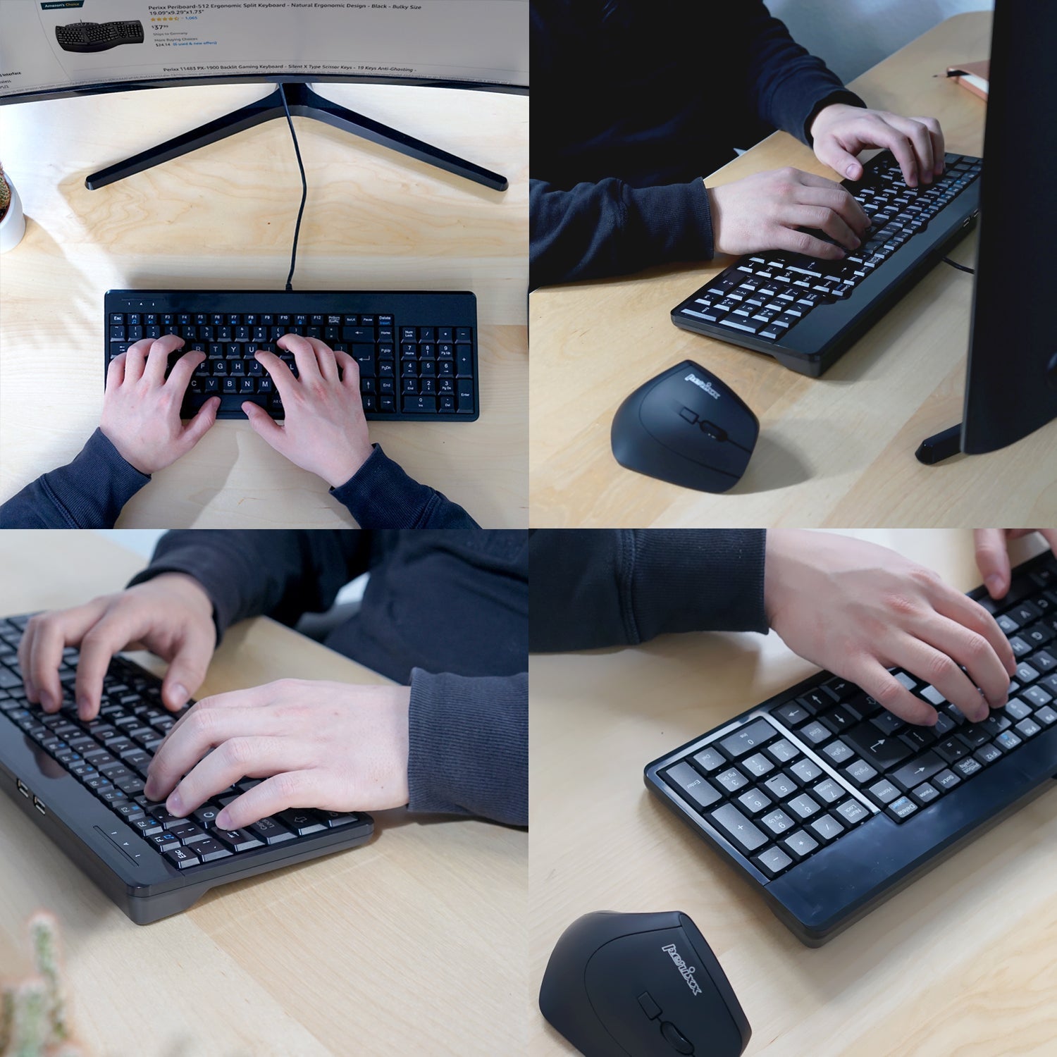 perixx-periboard-220-wired-compact-keyboard-with-numpad-and-extra-usb-ports image 6