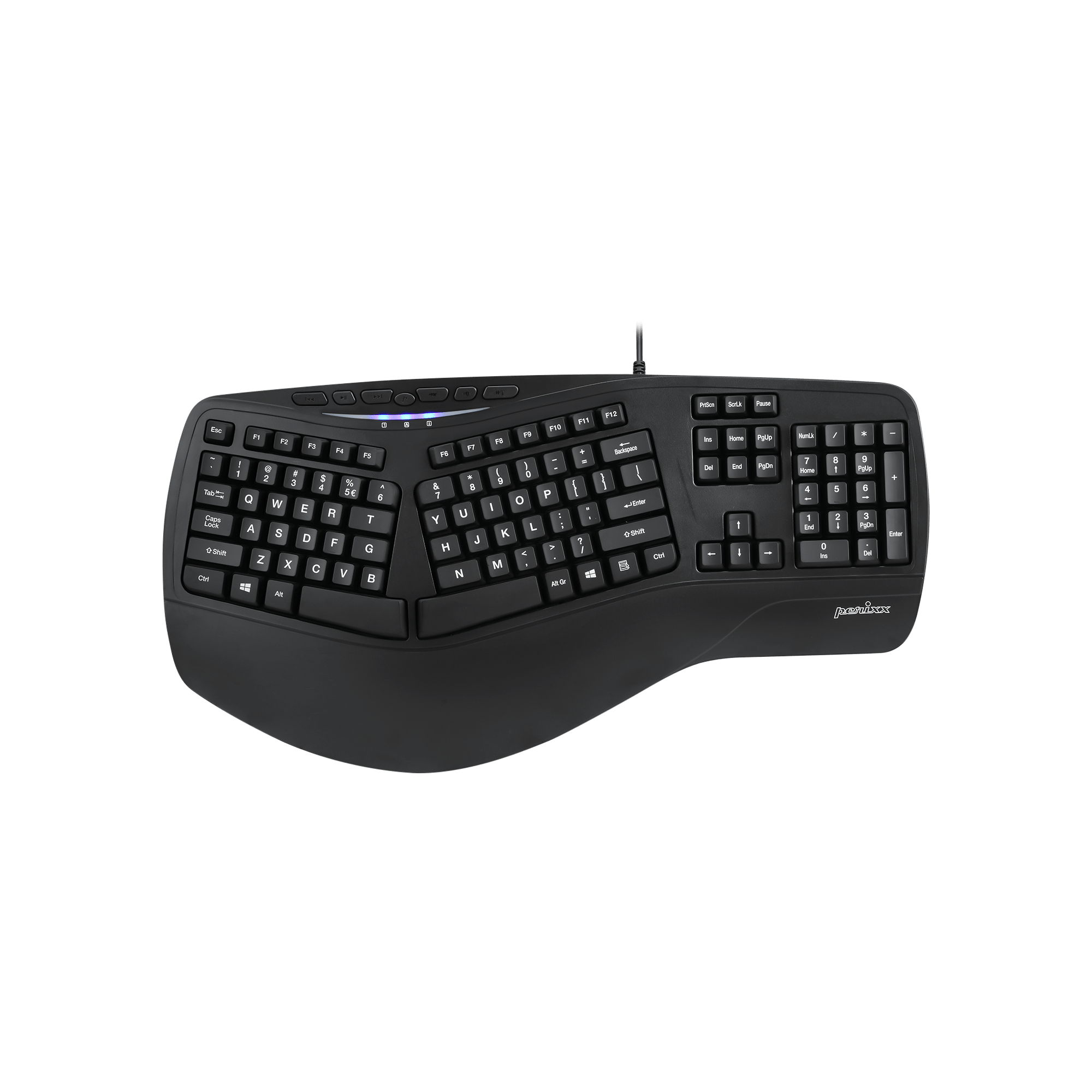 perixx-periboard-312-wired-backlit-ergonomic-keyboard-with-large-print-letters-a image 1