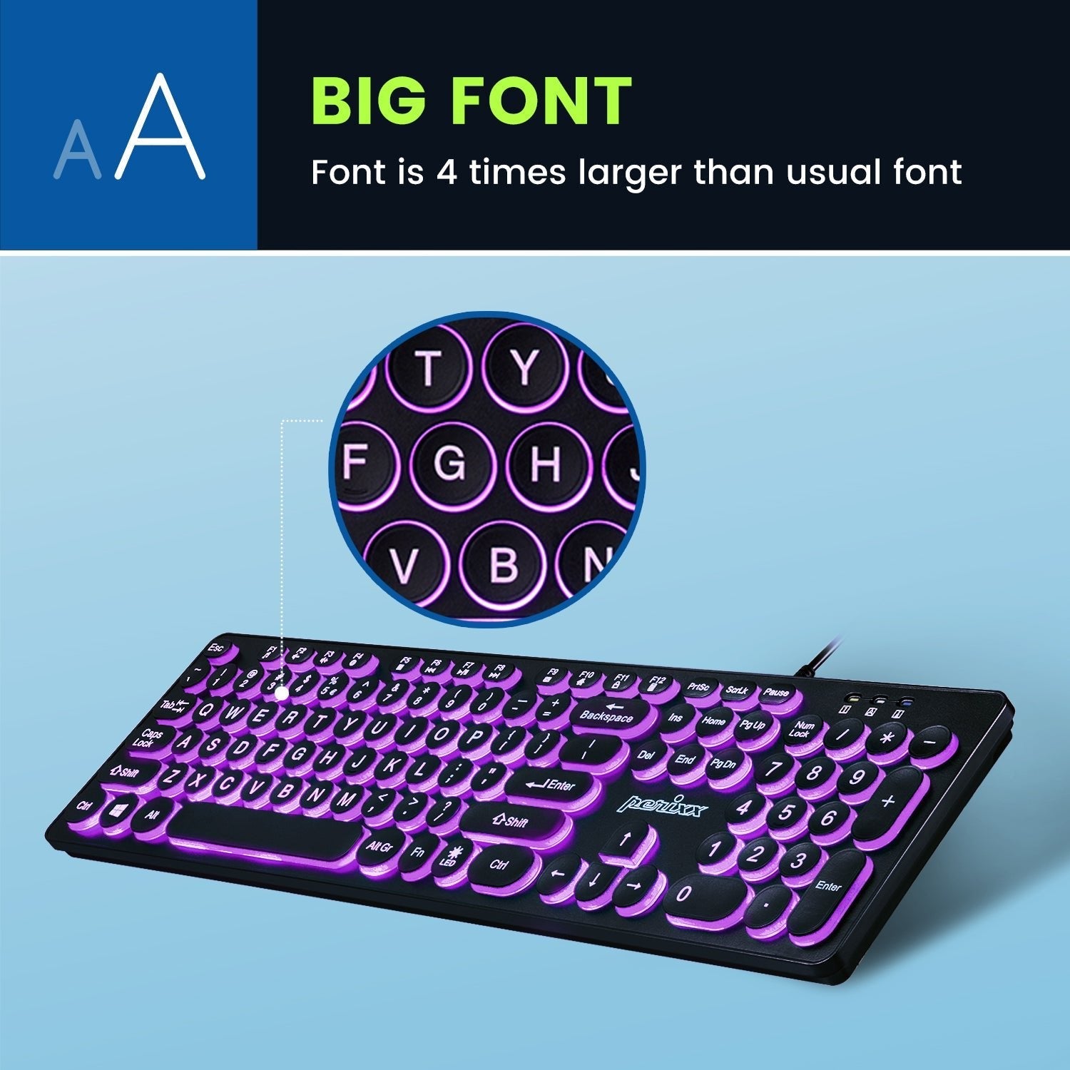 perixx-periboard-317r-wired-backlit-standard-keyboard-with-rounded-keys image 3