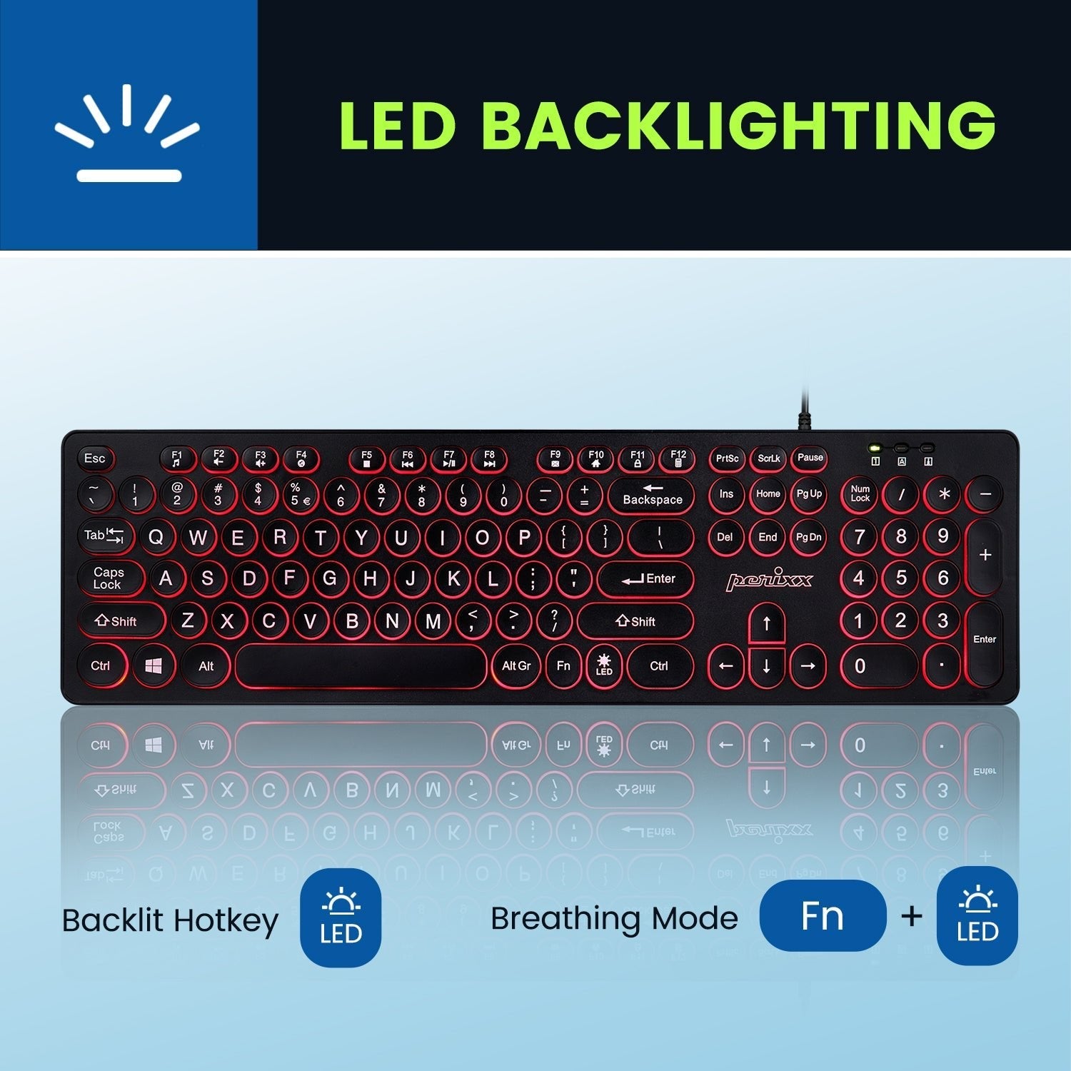 perixx-periboard-317r-wired-backlit-standard-keyboard-with-rounded-keys image 4