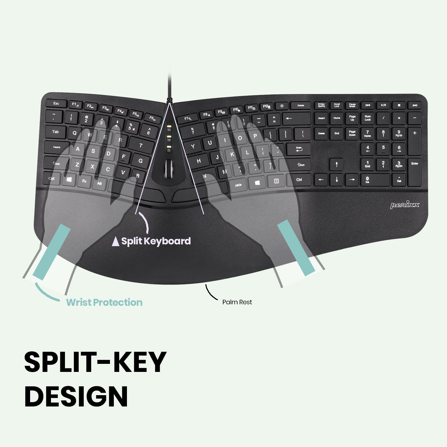 perixx-periboard-330-wired-ergonomic-keyboard-with-split-key-design-adjustable-b image 3