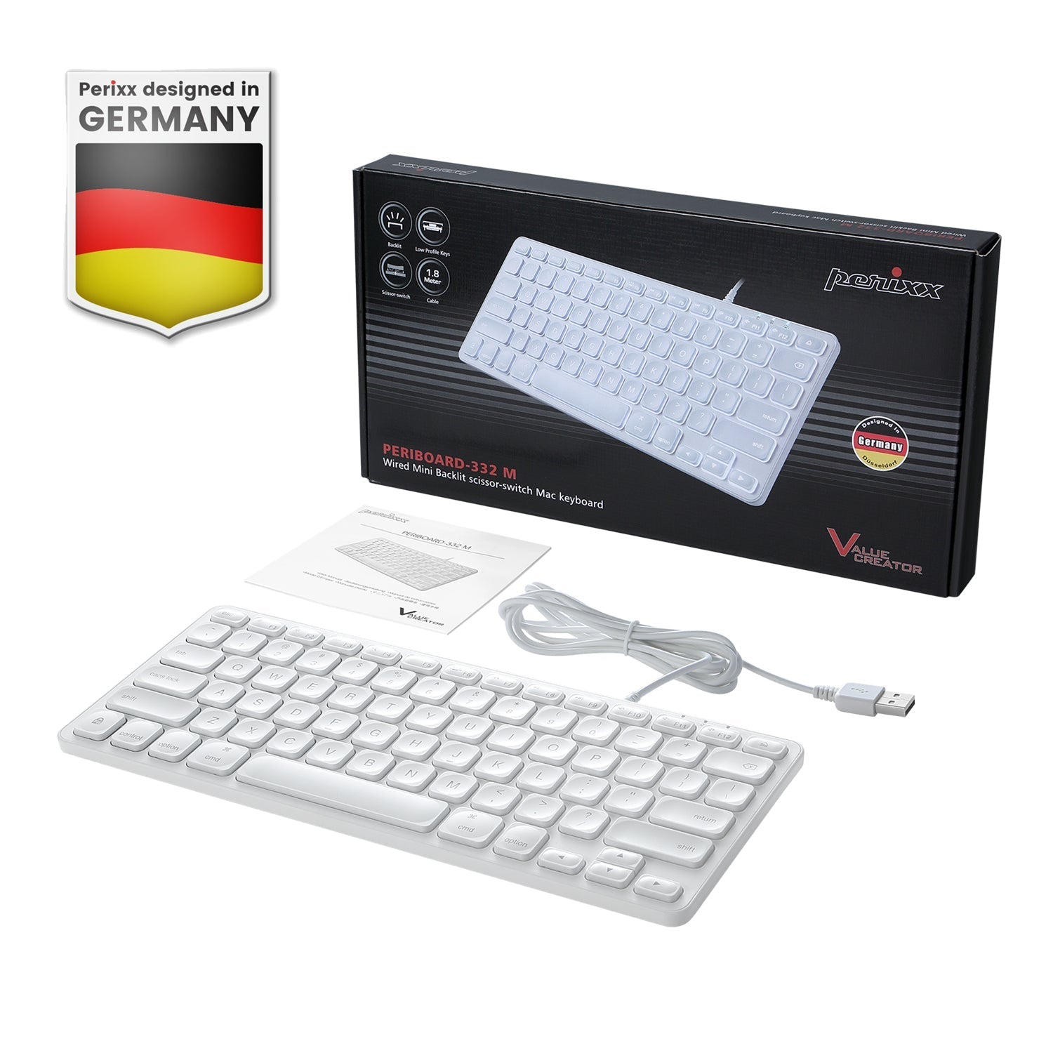 perixx-periboard-332m-wired-mini-scissor-keyboard-with-white-backlighting-for-ma image 8