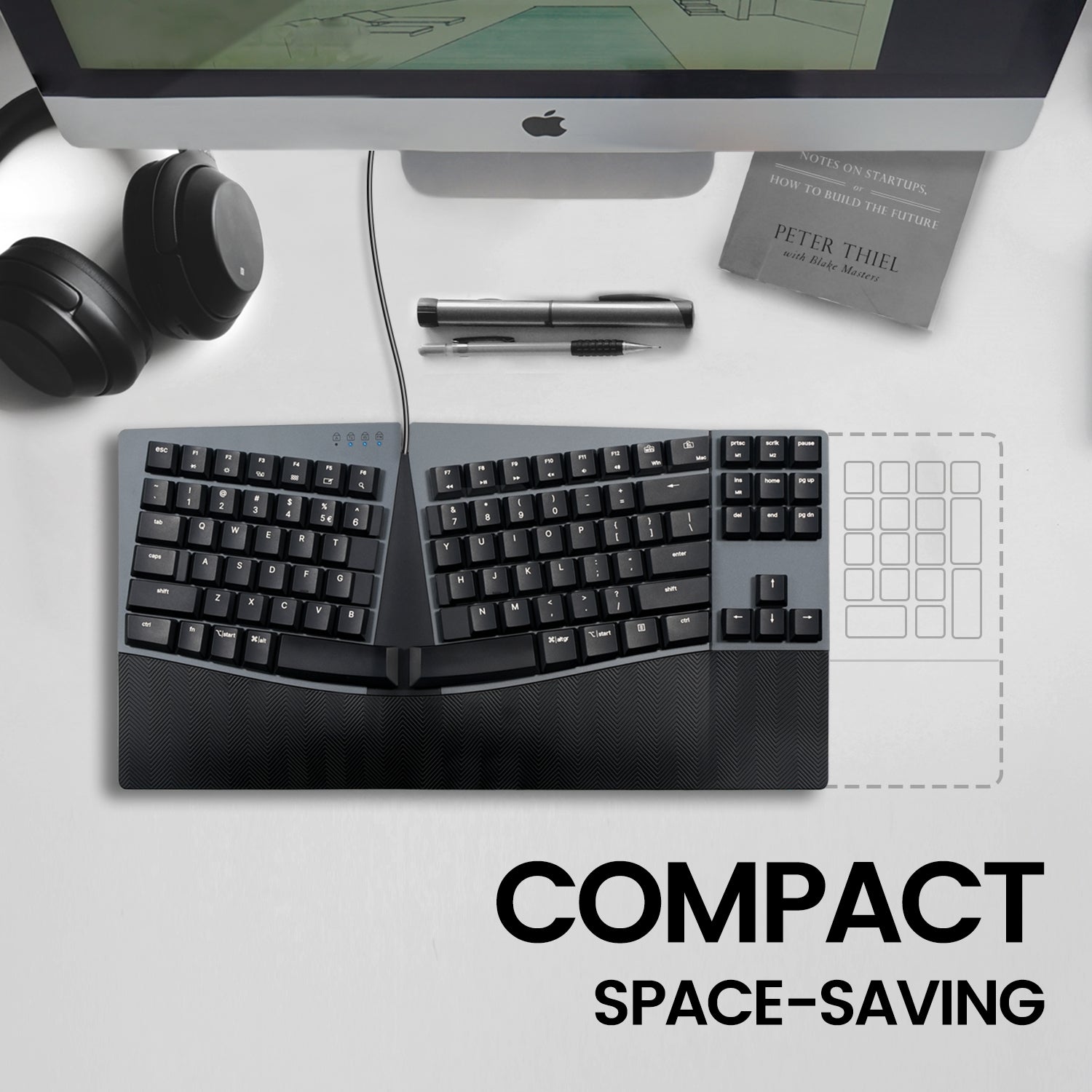 perixx-periboard-335-compact-ergo-mechanical-keyboard-wired-low-profile-switches image 6