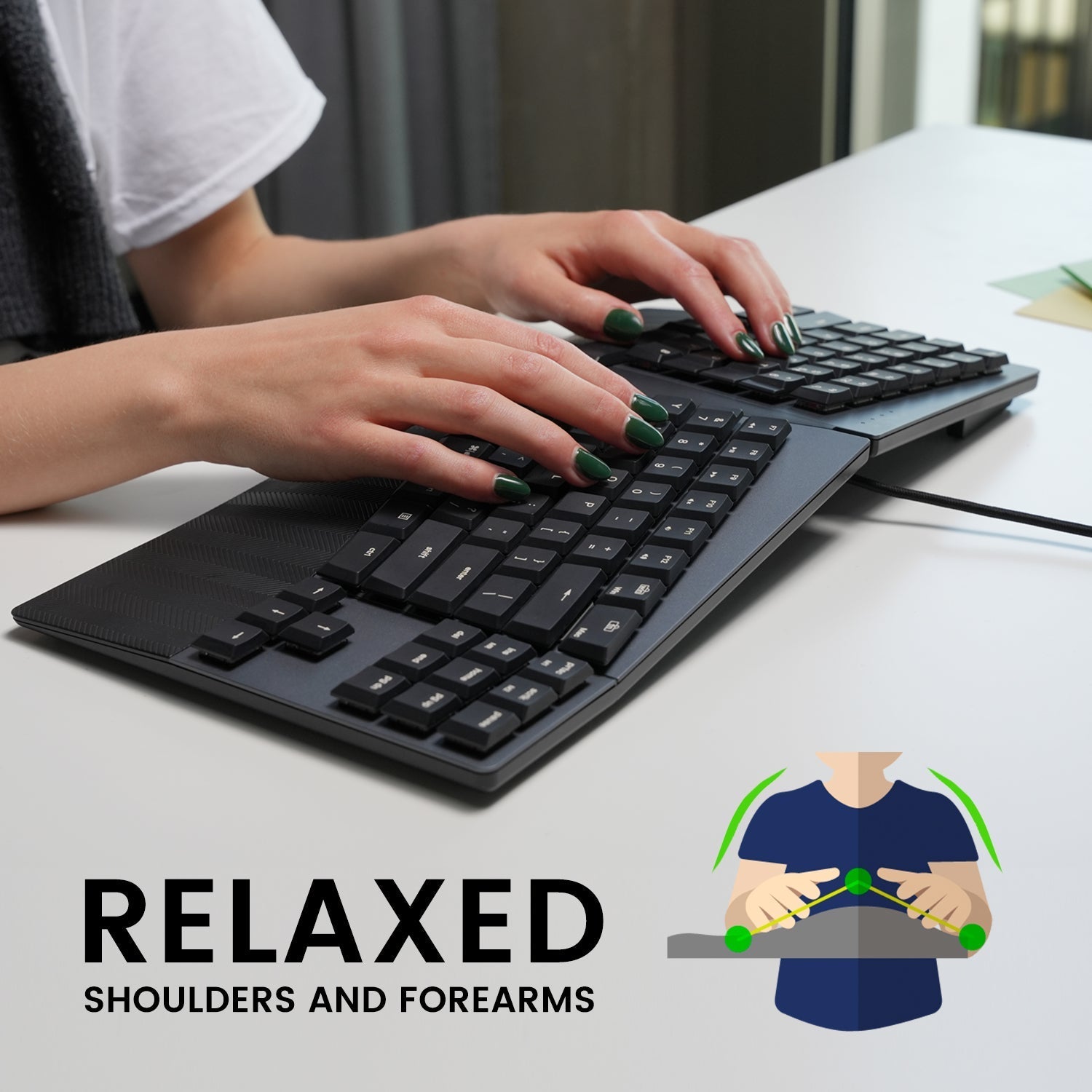 perixx-periboard-335-compact-ergo-mechanical-keyboard-wired-low-profile-switches image 2