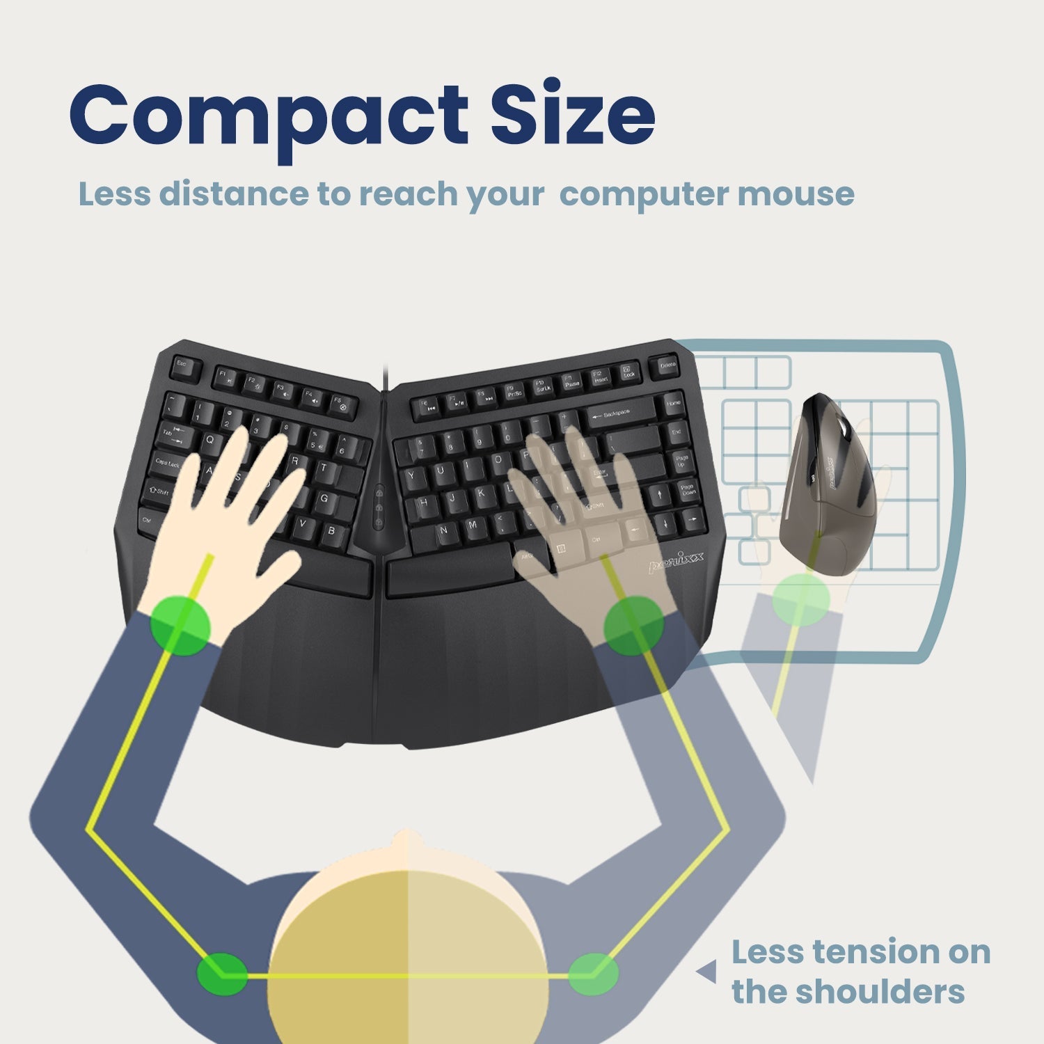 perixx-periboard-413-wired-mini-ergonomic-keyboard-with-integrated-palm-rest image 2