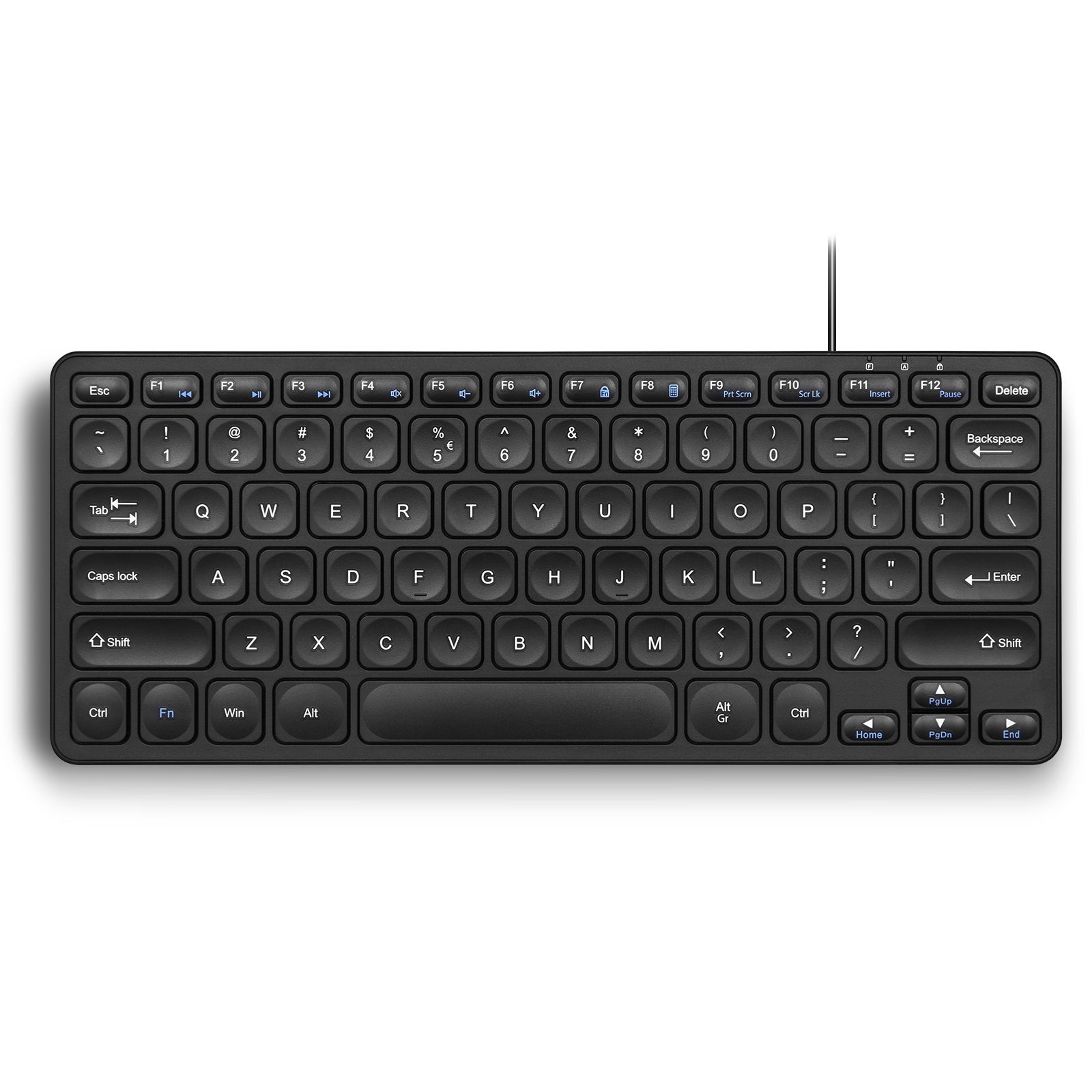 perixx-periboard-416-wired-mini-usb-keyboard-with-4-hubs image 1