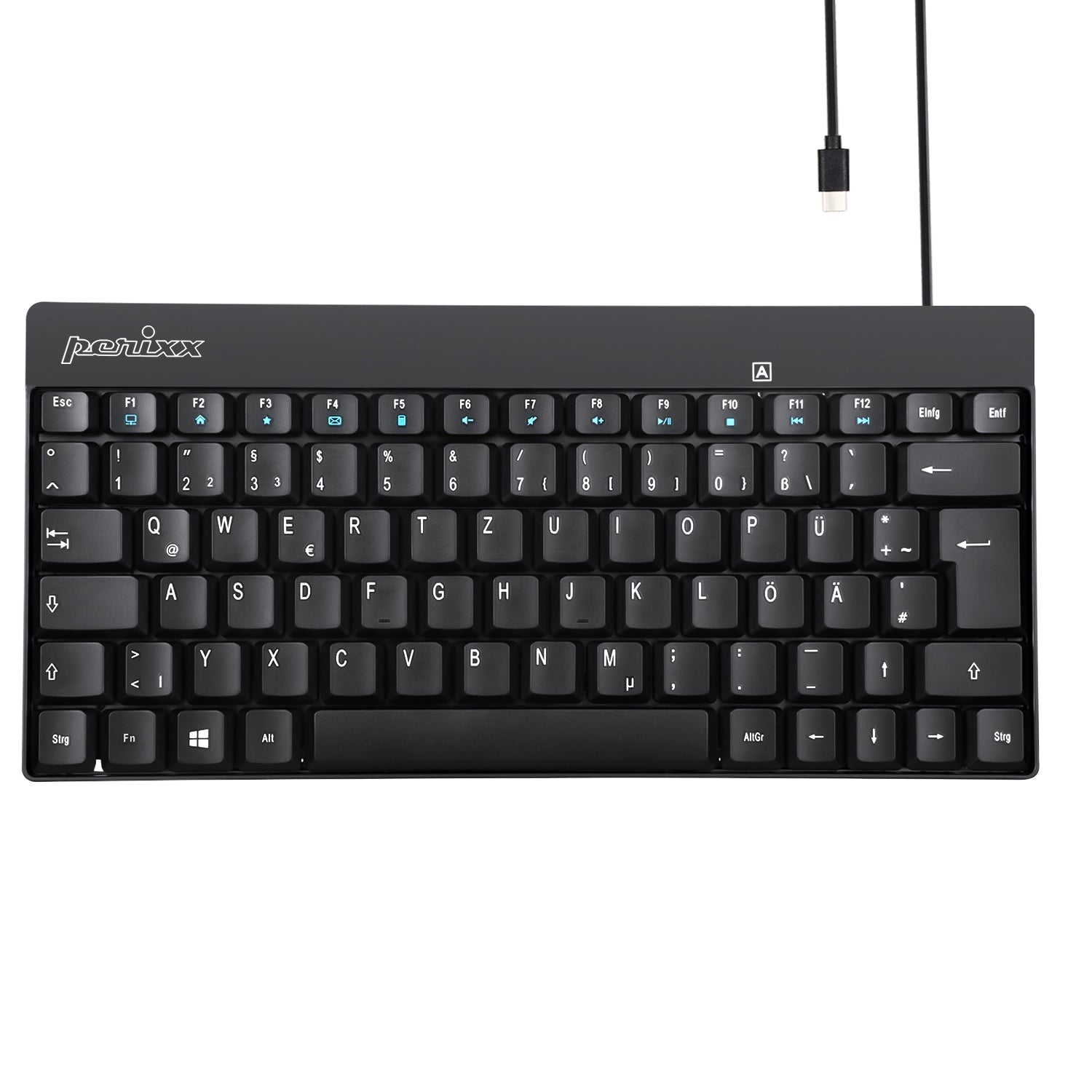 perixx-periboard-422-wired-mini-usb-c-keyboard-with-quiet-keys image 7