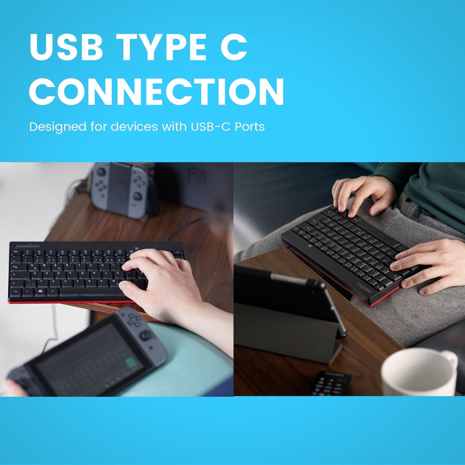 perixx-periboard-422-wired-mini-usb-c-keyboard-with-quiet-keys image 3