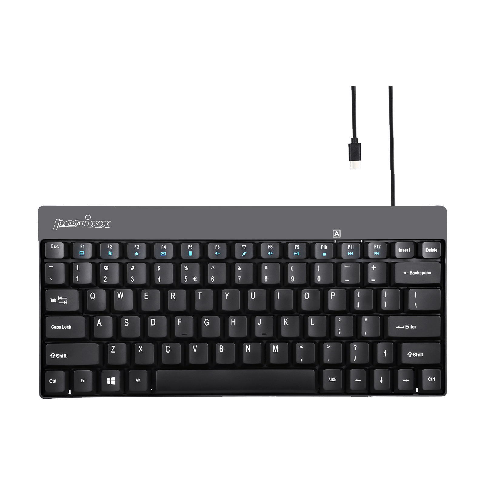 perixx-periboard-422-wired-mini-usb-c-keyboard-with-quiet-keys image 1