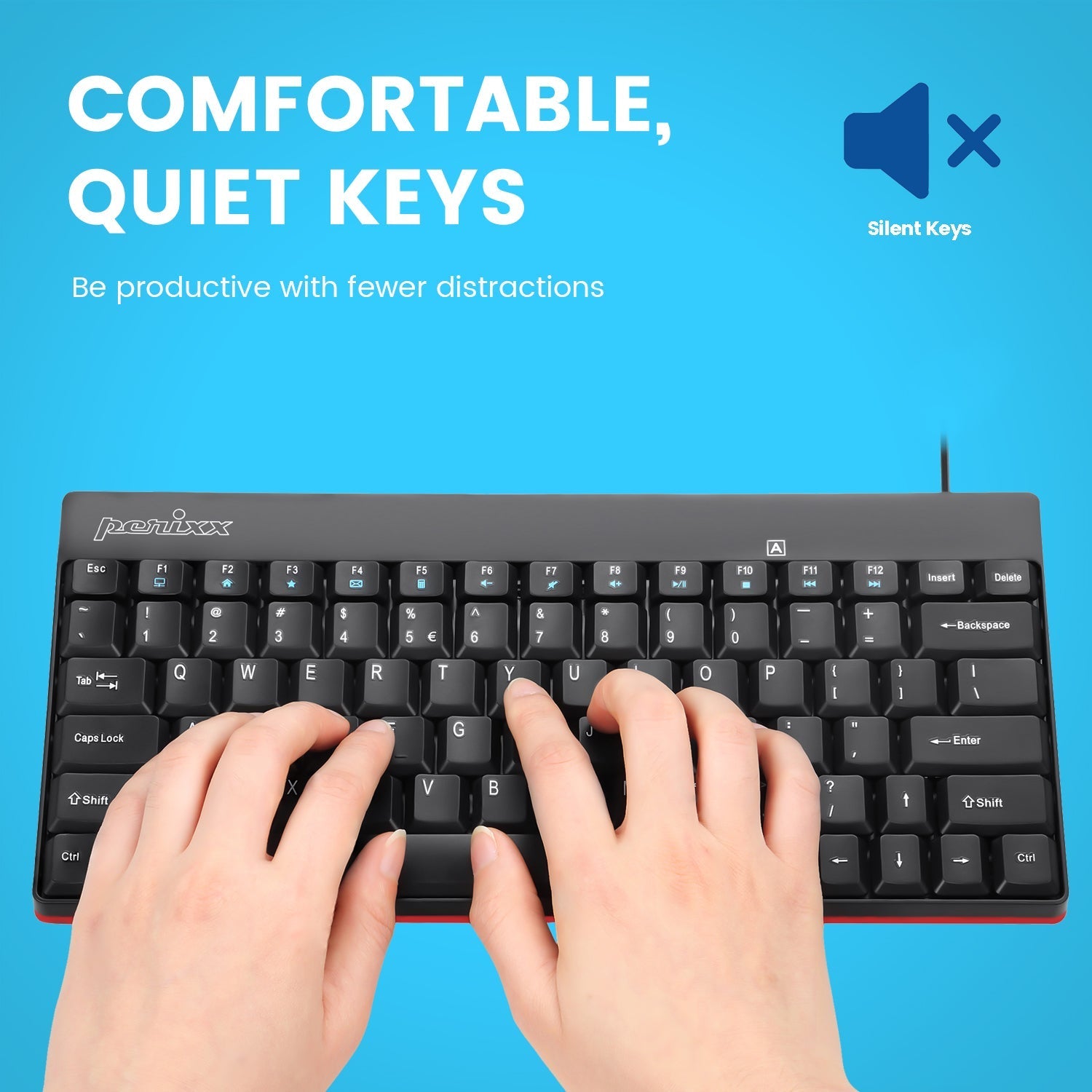 perixx-periboard-422-wired-mini-usb-c-keyboard-with-quiet-keys image 5
