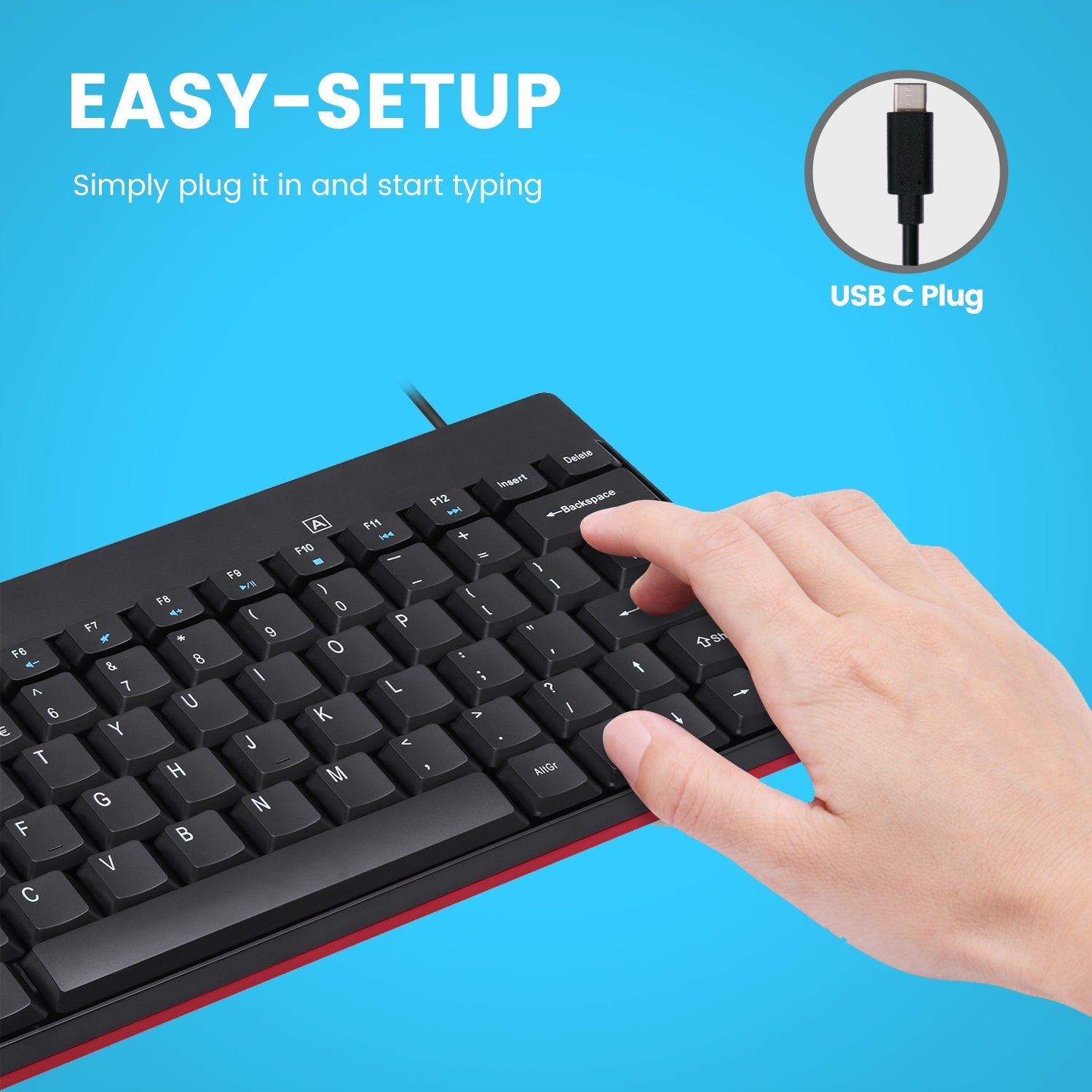 perixx-periboard-422-wired-mini-usb-c-keyboard-with-quiet-keys image 2