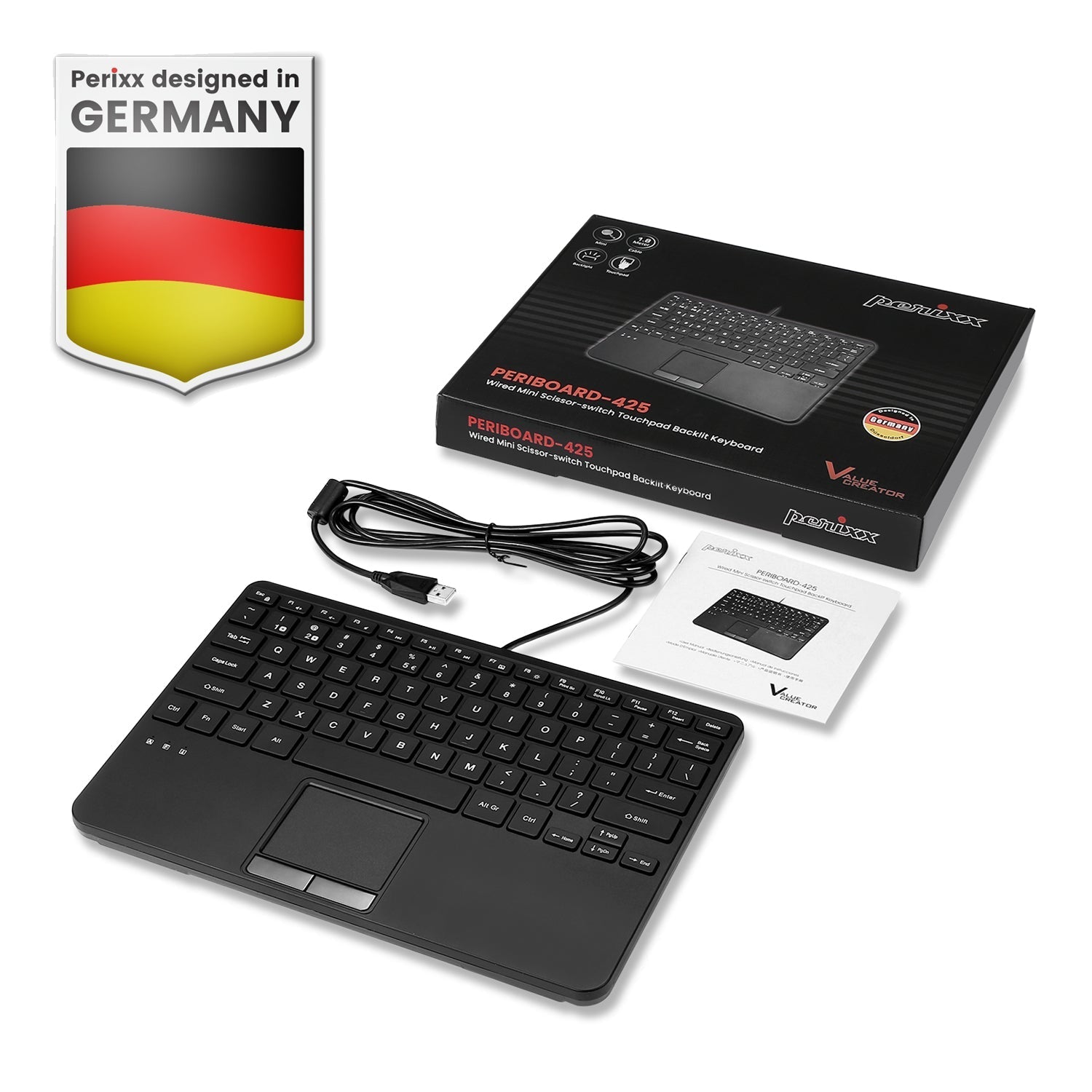 perixx-periboard-425-wired-mini-usb-keyboard-with-touchpad-and-2-usb-hubs image 5