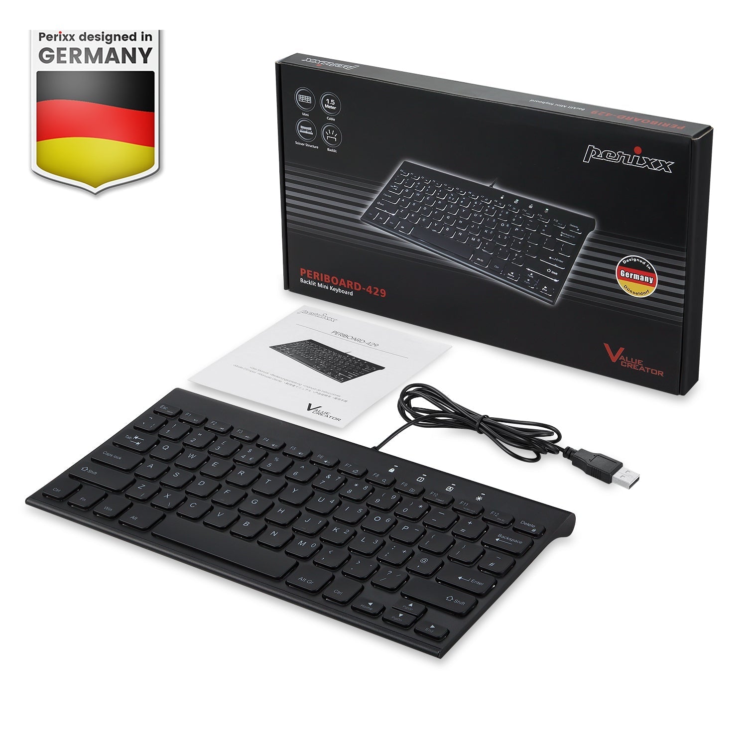 perixx-periboard-429-wired-slim-mini-backlit-keyboard-with-scissor-keys-and-meta image 6