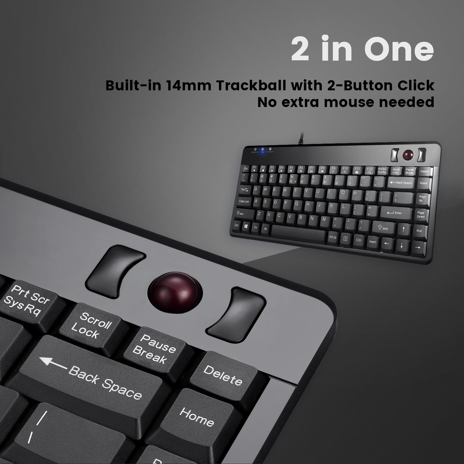 perixx-periboard-505-plus-wired-mini-trackball-keyboard image 2