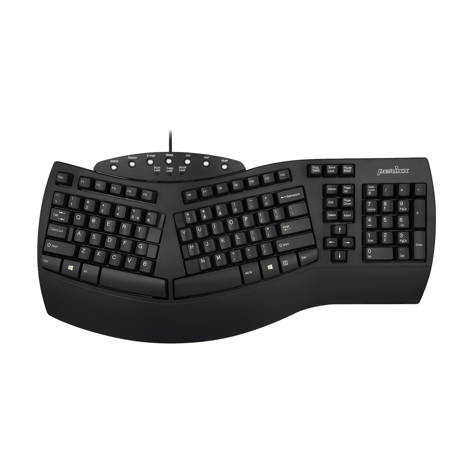perixx-periboard-512-wired-ergonomic-natural-split-keyboard-full-size-with-integ image 1