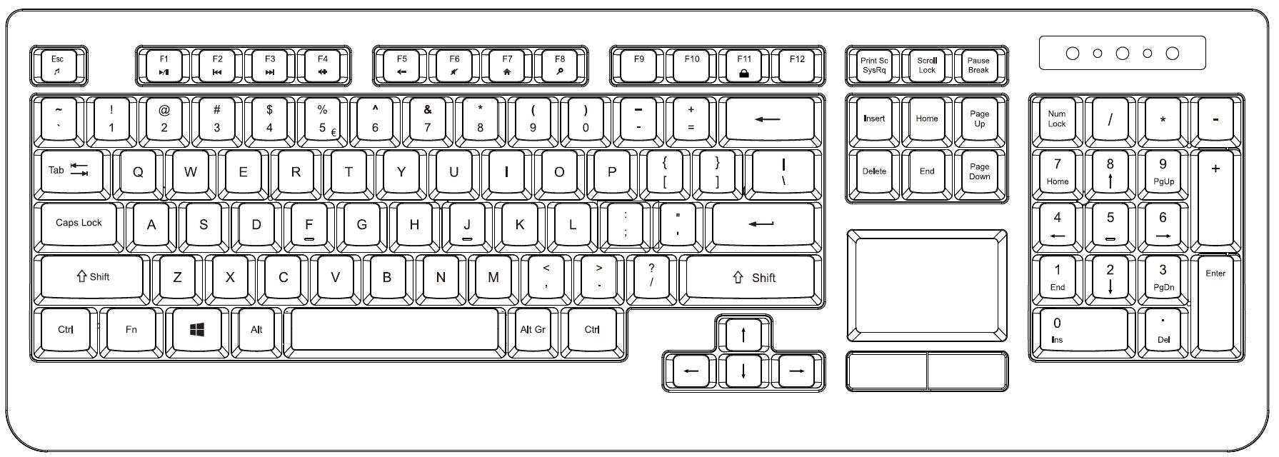perixx-periboard-513-wired-full-size-touchpad-keyboard image 5