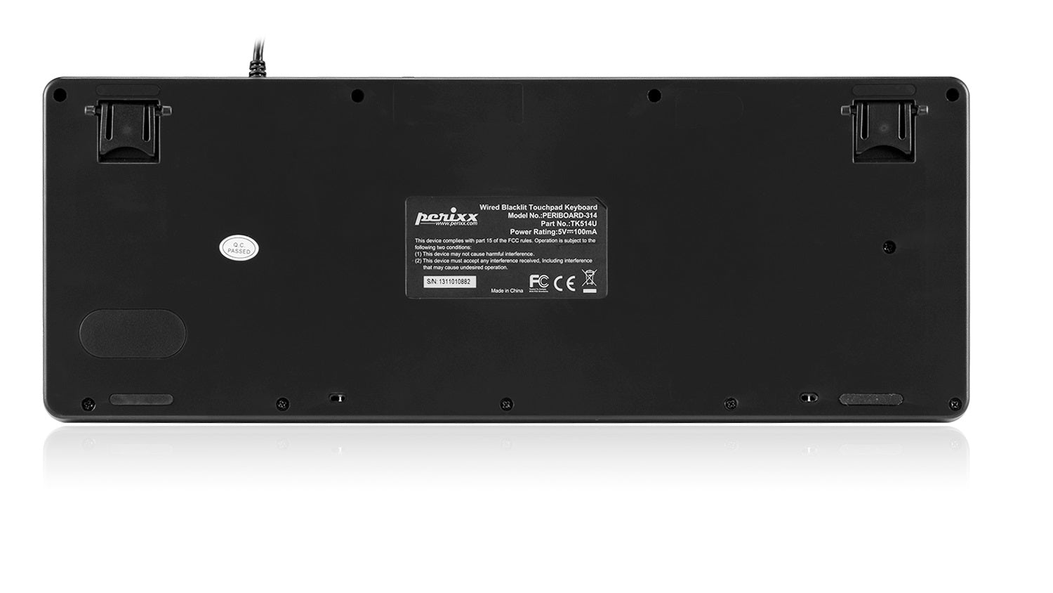 perixx-periboard-514-plus-wired-compact-trackball-keyboard-with-extra-usb-ports image 8