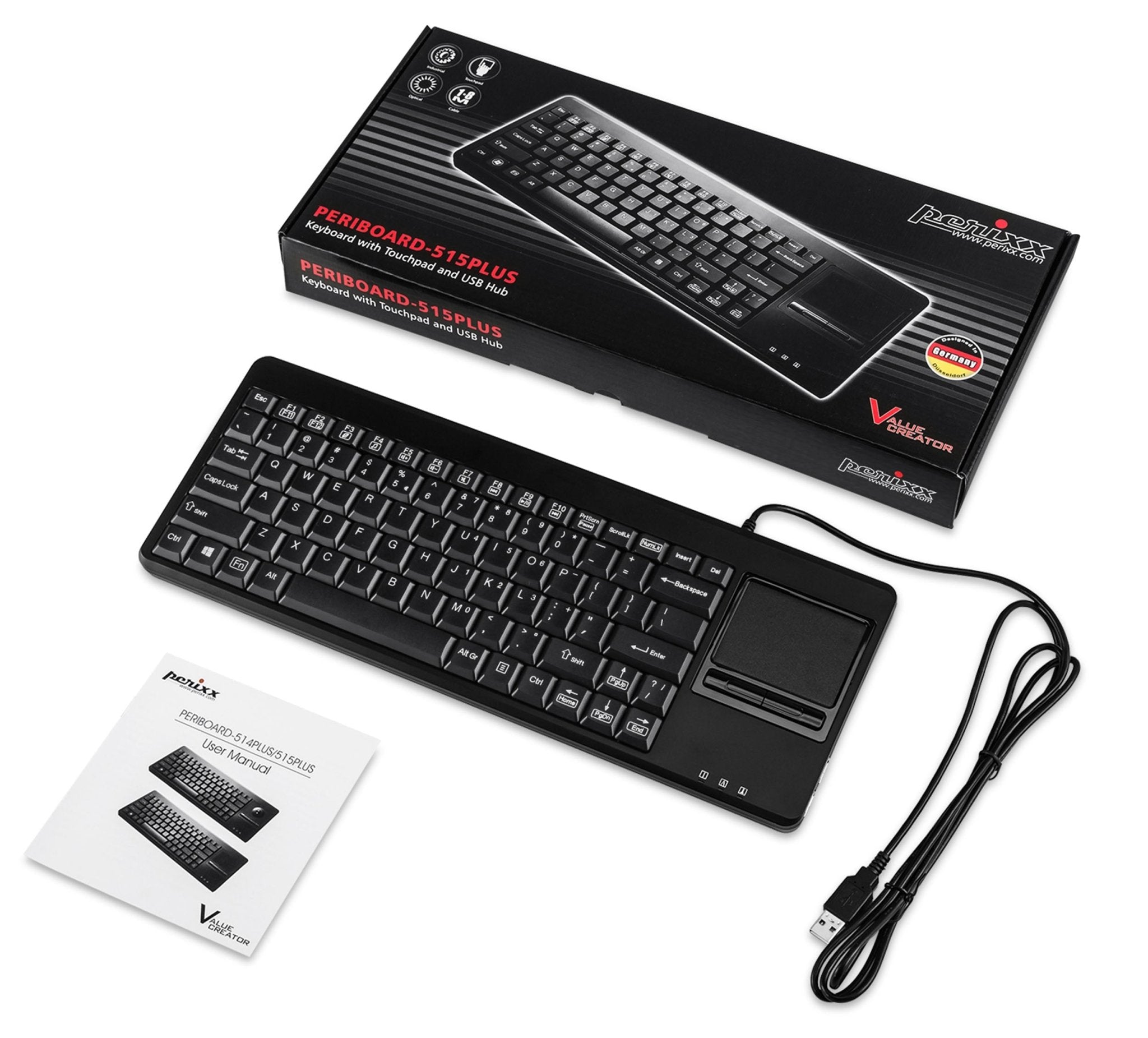 perixx-periboard-515-h-wired-full-size-touchpad-keyboard-with-extra-usb-ports image 6