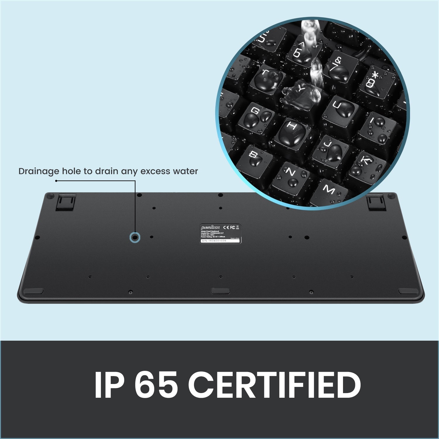 perixx-periboard-517-wired-ip65-waterproof-dustproof-keyboard image 3