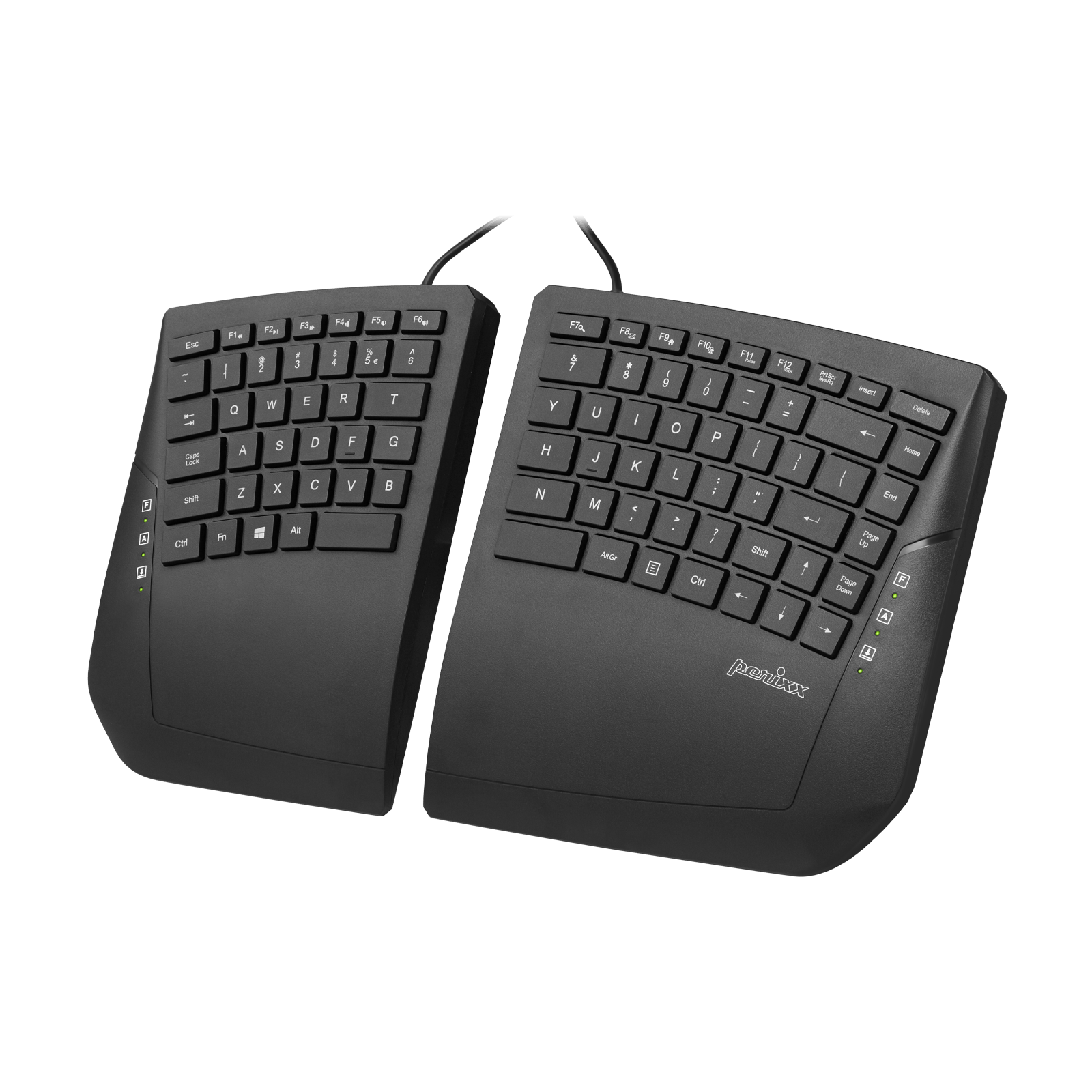 perixx-periboard-524-wired-ergonomic-split-keyboard-with-adjustable-tilt-angle image 1