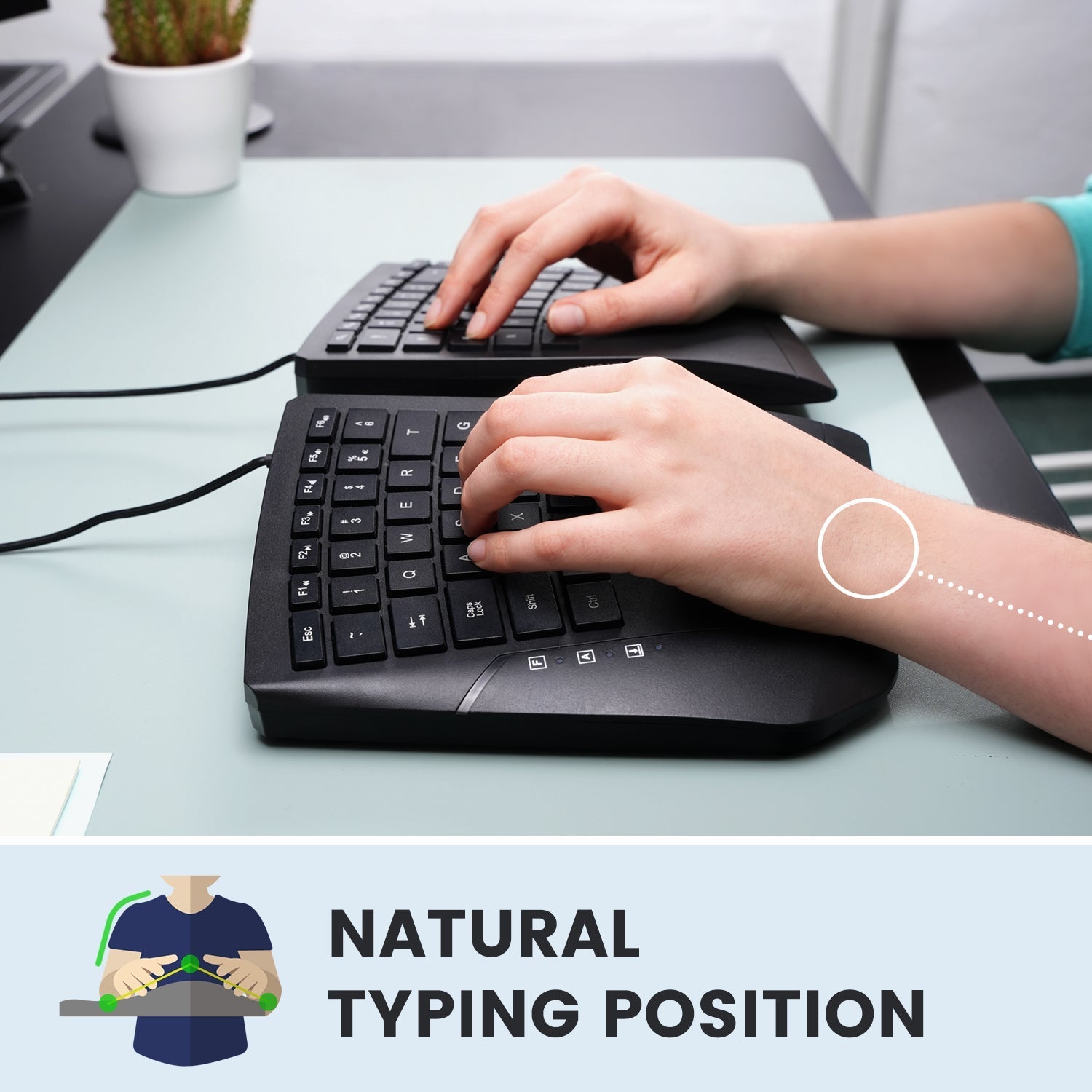 perixx-periboard-524-wired-ergonomic-split-keyboard-with-adjustable-tilt-angle image 6