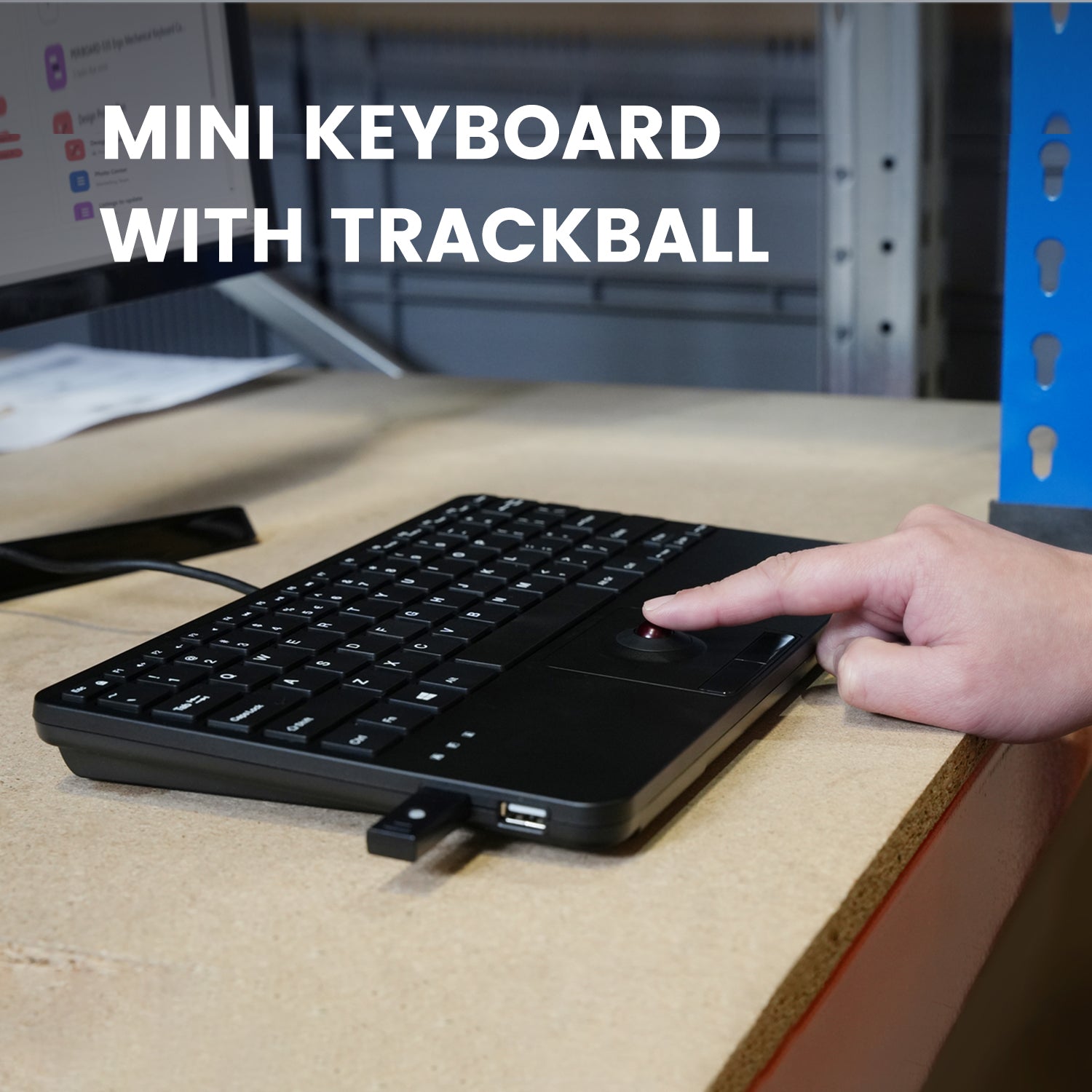 perixx-periboard-526-wired-mini-usb-keyboard-with-trackball-and-scissor-keys image 2