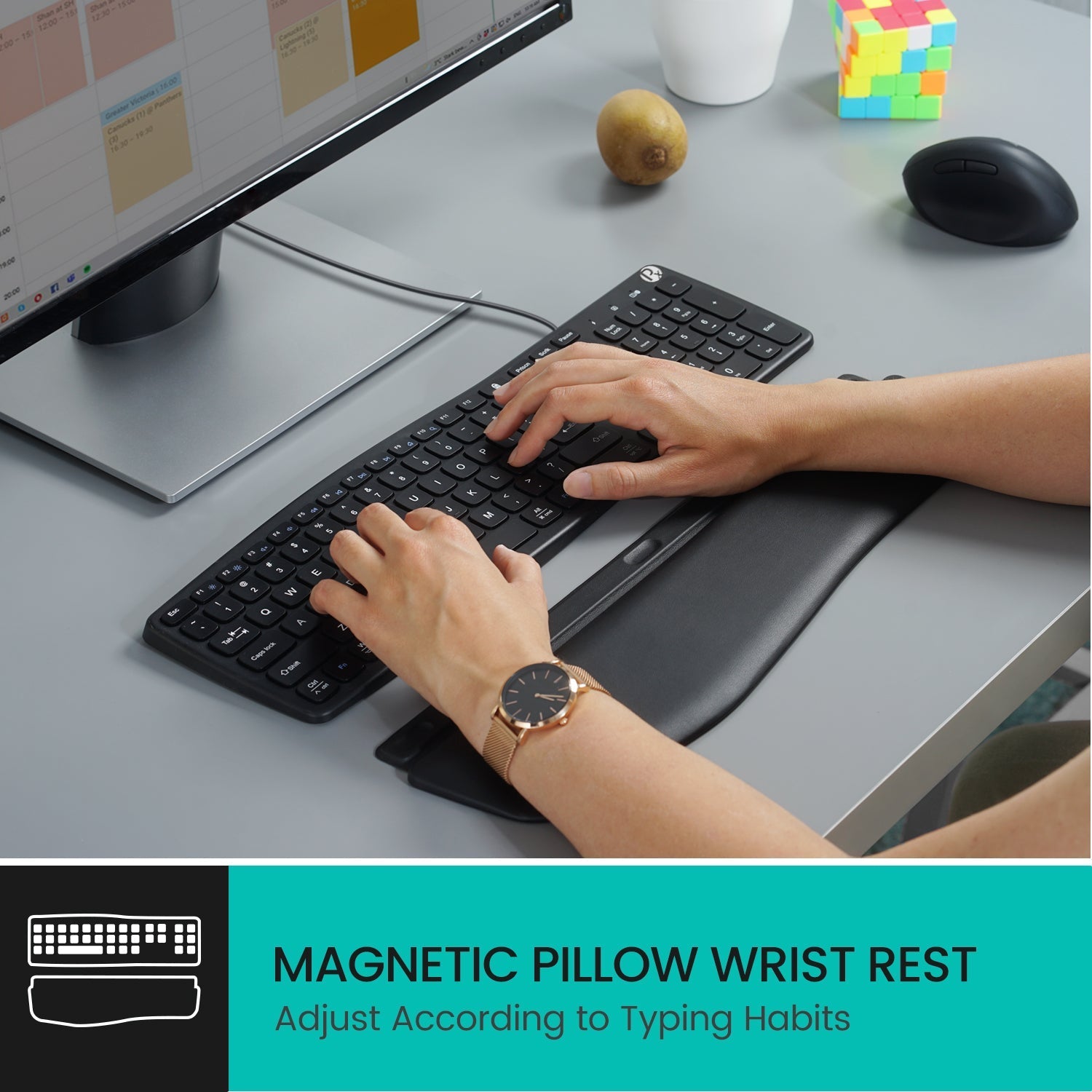 perixx-periboard-527-wired-ergonomic-usb-keyboard-with-detachable-wrist-rest image 8