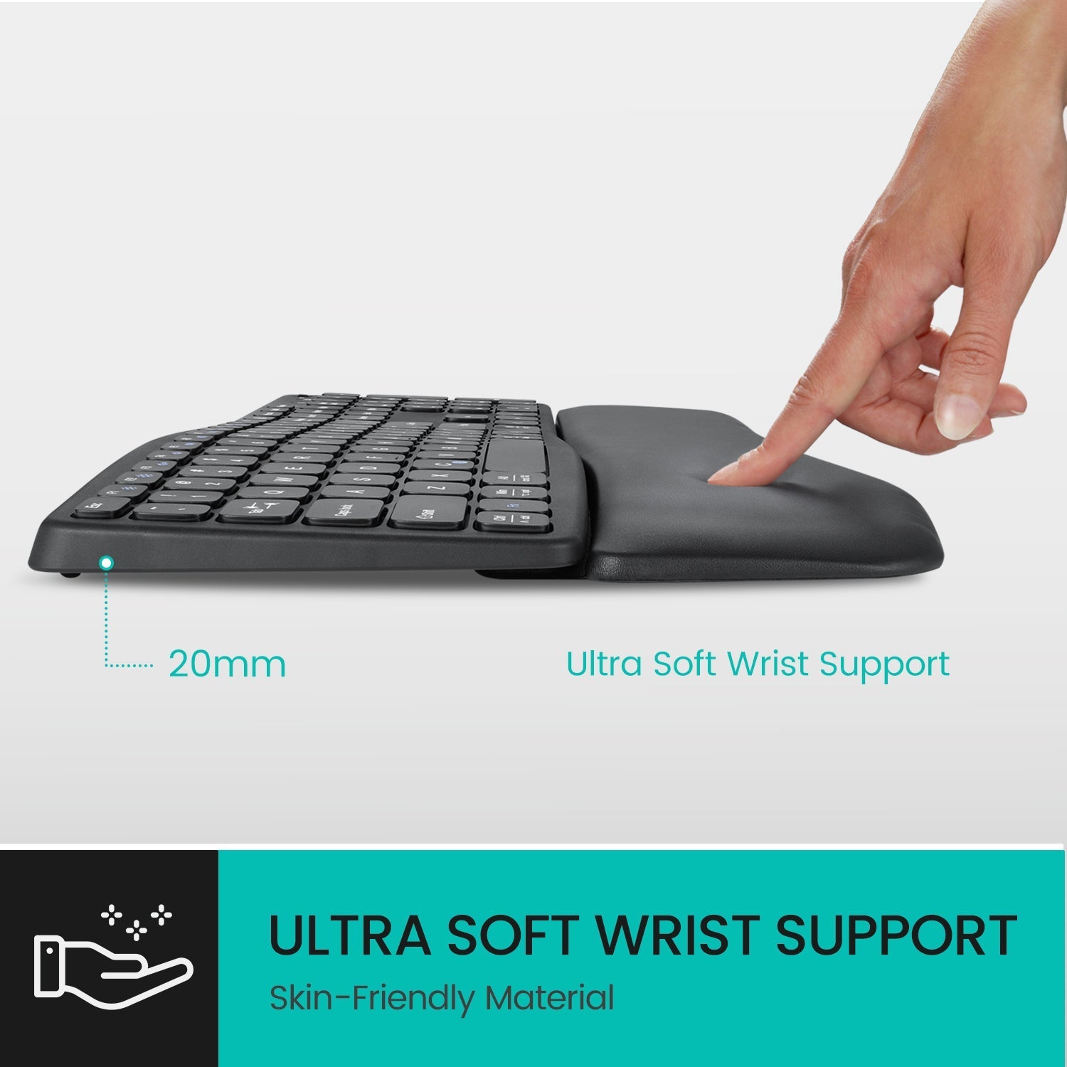 perixx-periboard-527-wired-ergonomic-usb-keyboard-with-detachable-wrist-rest image 4