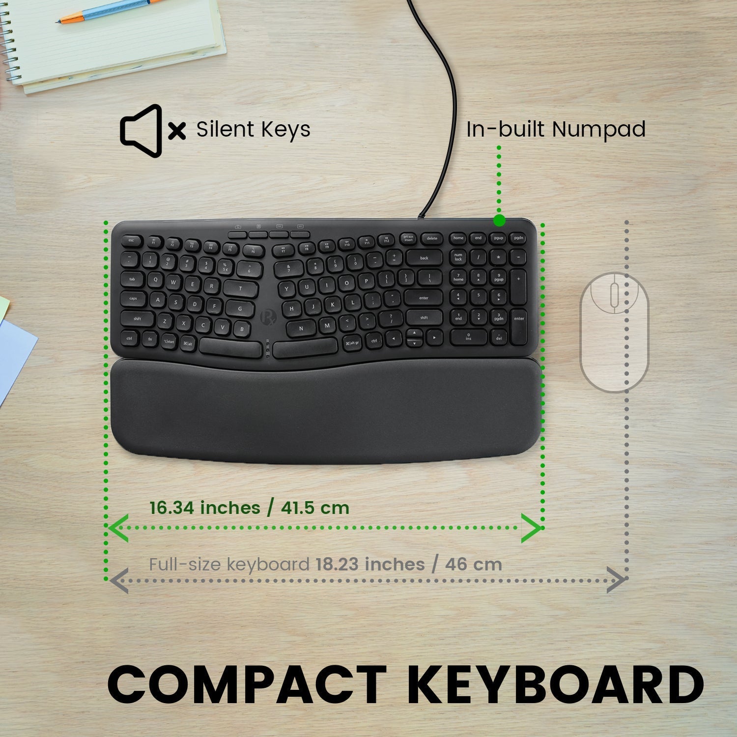 perixx-periboard-536-wired-ergonomic-compact-usb-keyboard image 4