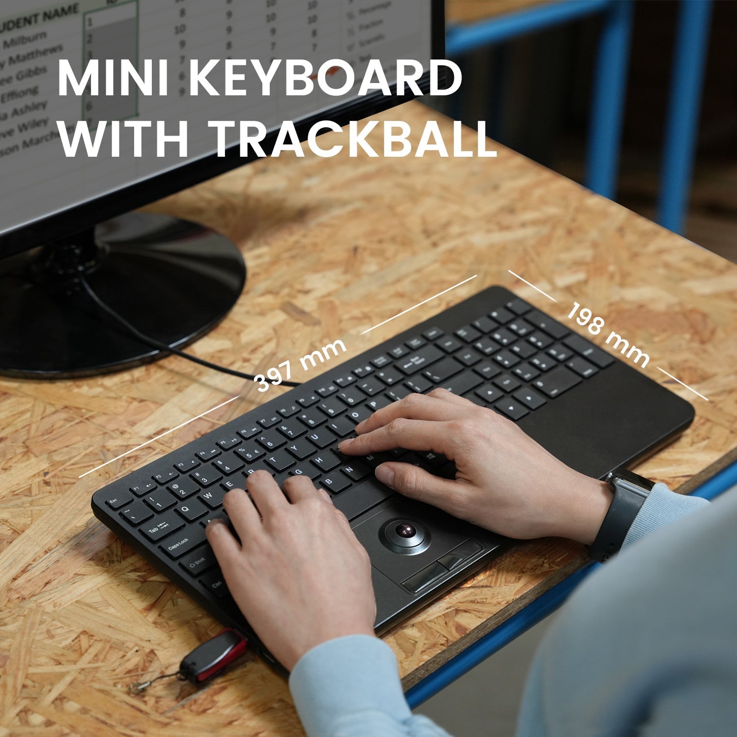 perixx-periboard-538-wired-compact-usb-keyboard-with-trackball image 2
