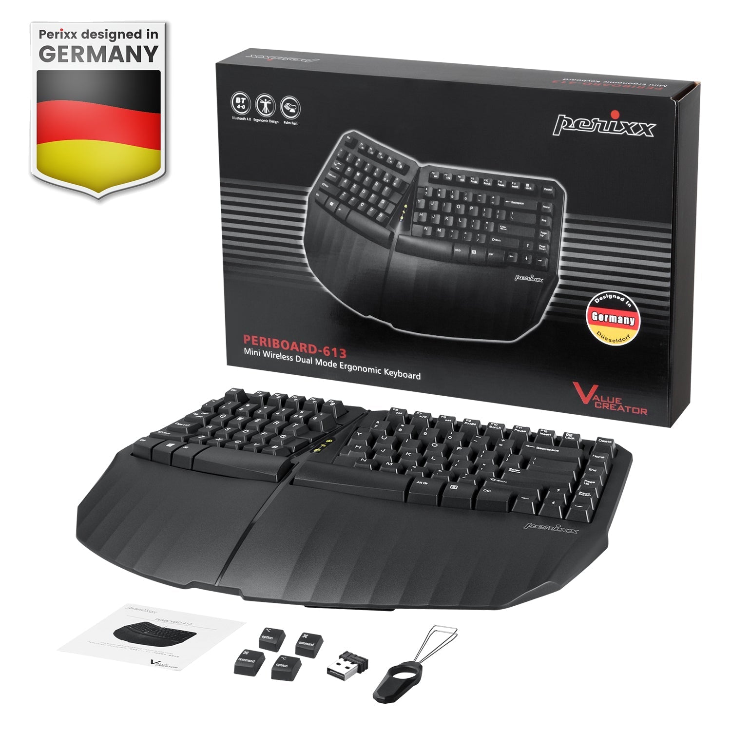 perixx-periboard-613-wireless-ergonomic-compact-split-keyboard-with-bluetooth-an image 8