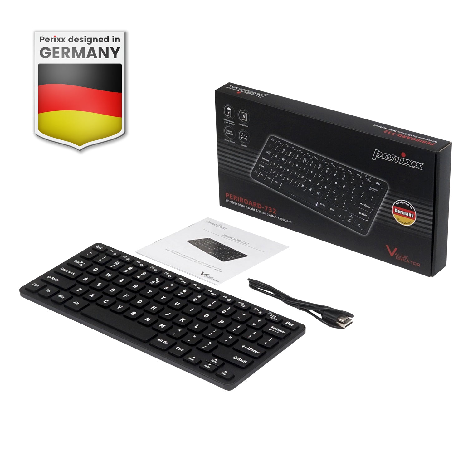 perixx-periboard-732-wireless-mini-keyboard-with-white-backlighting image 8