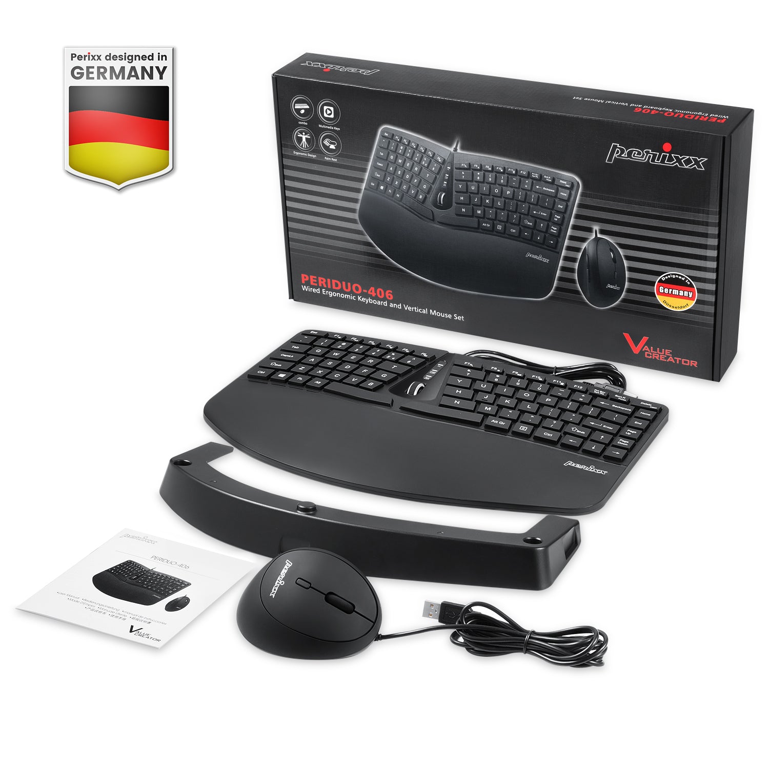 perixx-periduo-406-wired-mini-ergonomic-keyboard-and-vertical-mouse-combo image 7