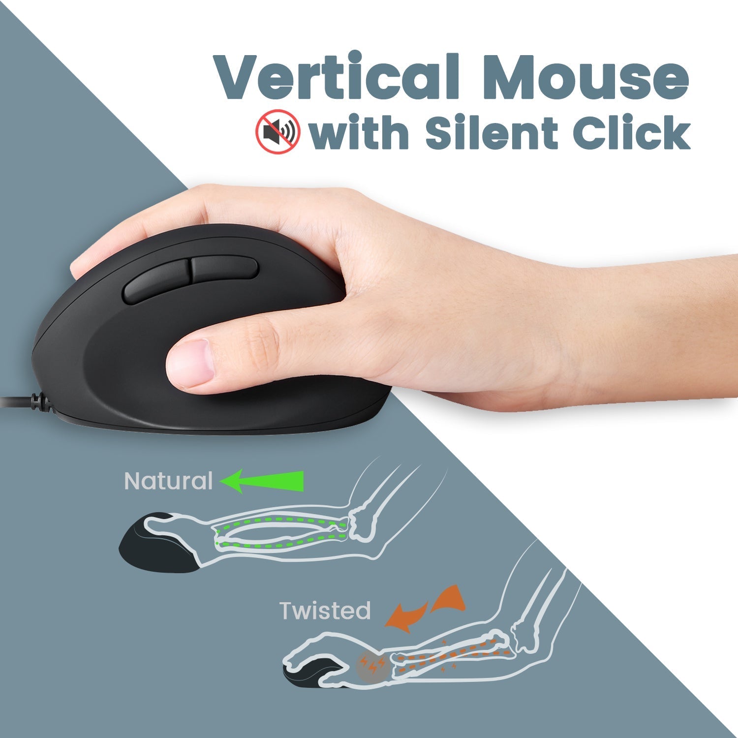 perixx-periduo-406-wired-mini-ergonomic-keyboard-and-vertical-mouse-combo image 5