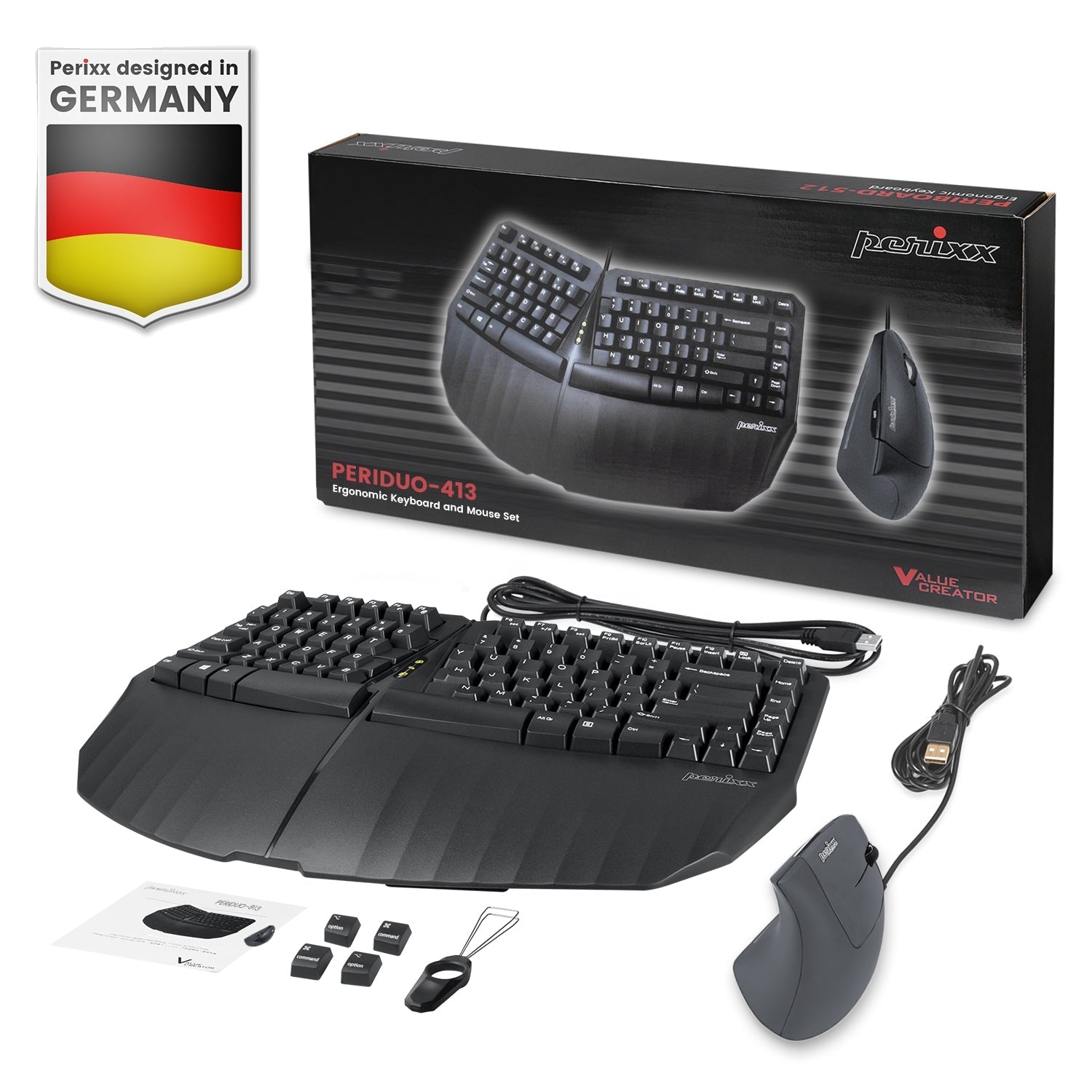 perixx-periduo-413-wired-usb-ergonomic-compact-split-keyboard-and-vertical-mouse image 7