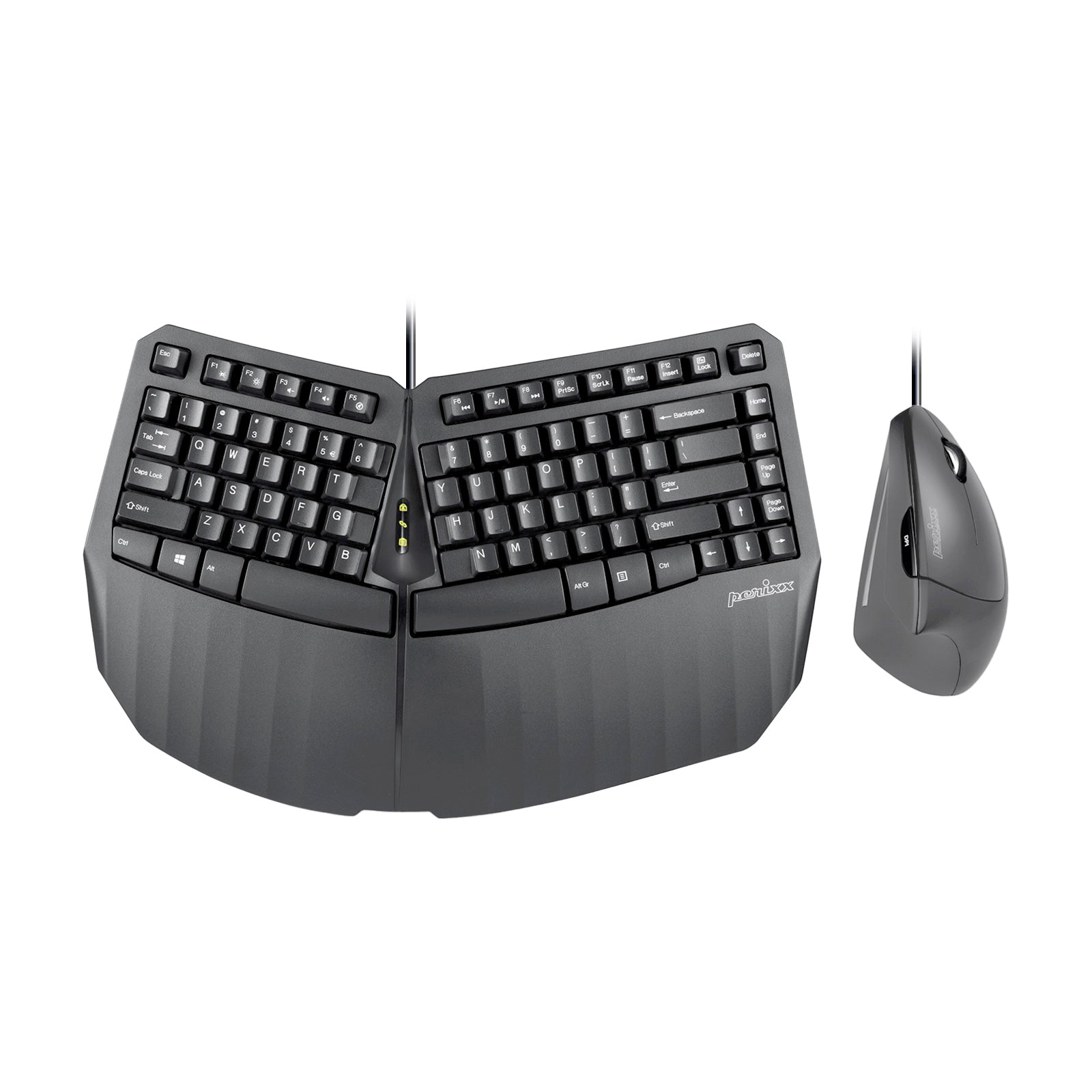 perixx-periduo-413-wired-usb-ergonomic-compact-split-keyboard-and-vertical-mouse image 1