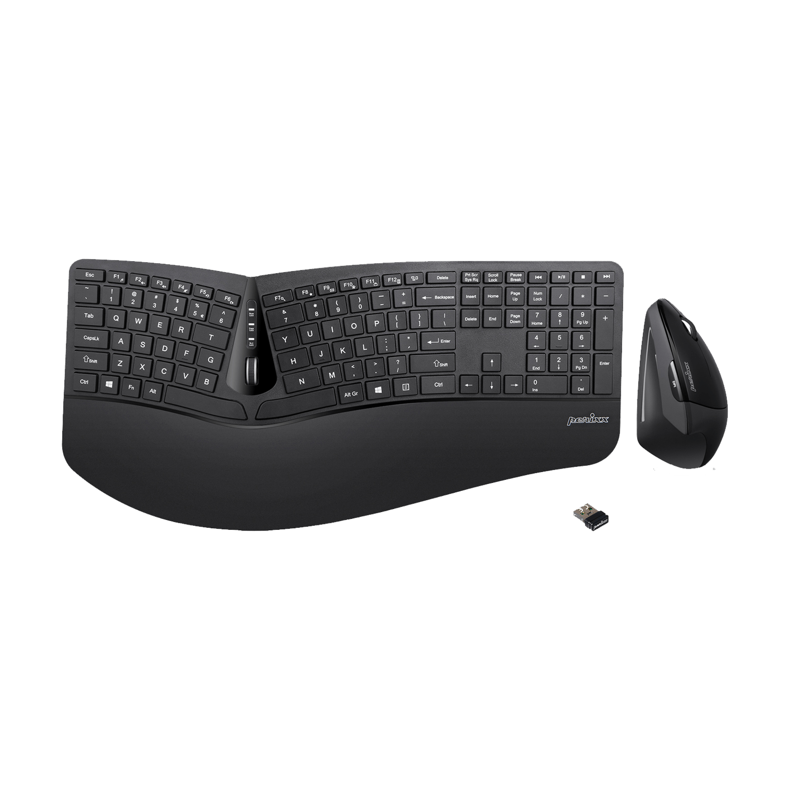 perixx-periduo-605-wireless-full-sized-ergonomic-keyboard-and-vertical-mouse-com image 1
