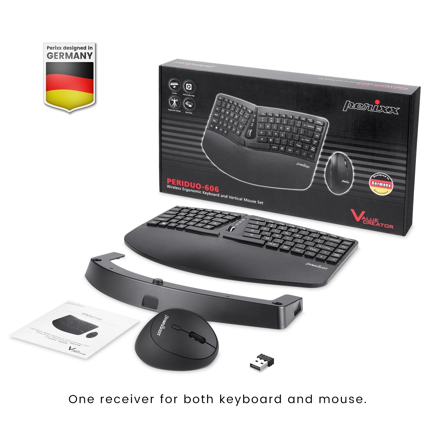 perixx-periduo-606-wireless-mini-ergonomic-keyboard-and-vertical-mouse-combo image 8