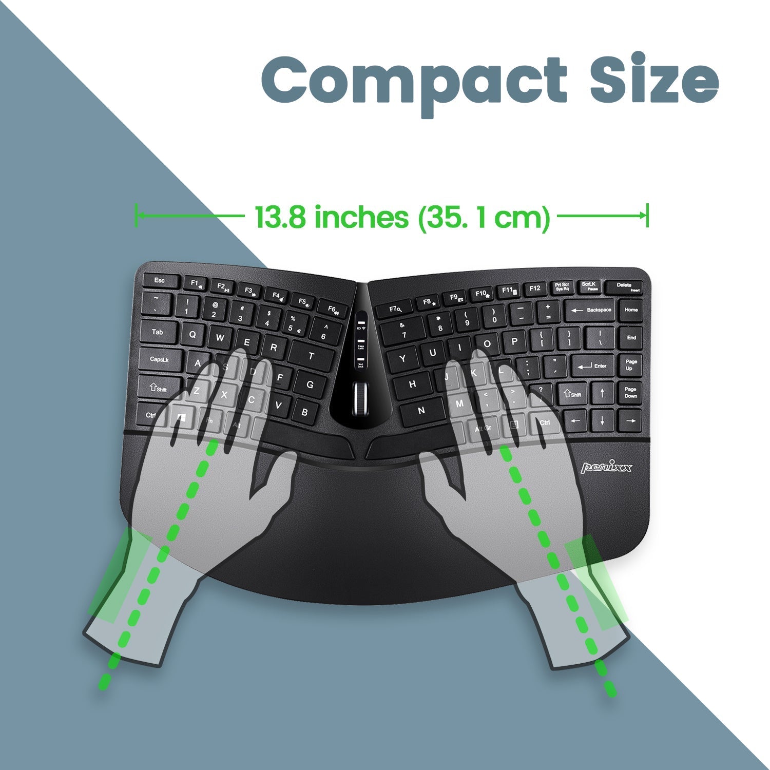perixx-periduo-606-wireless-mini-ergonomic-keyboard-and-vertical-mouse-combo image 2