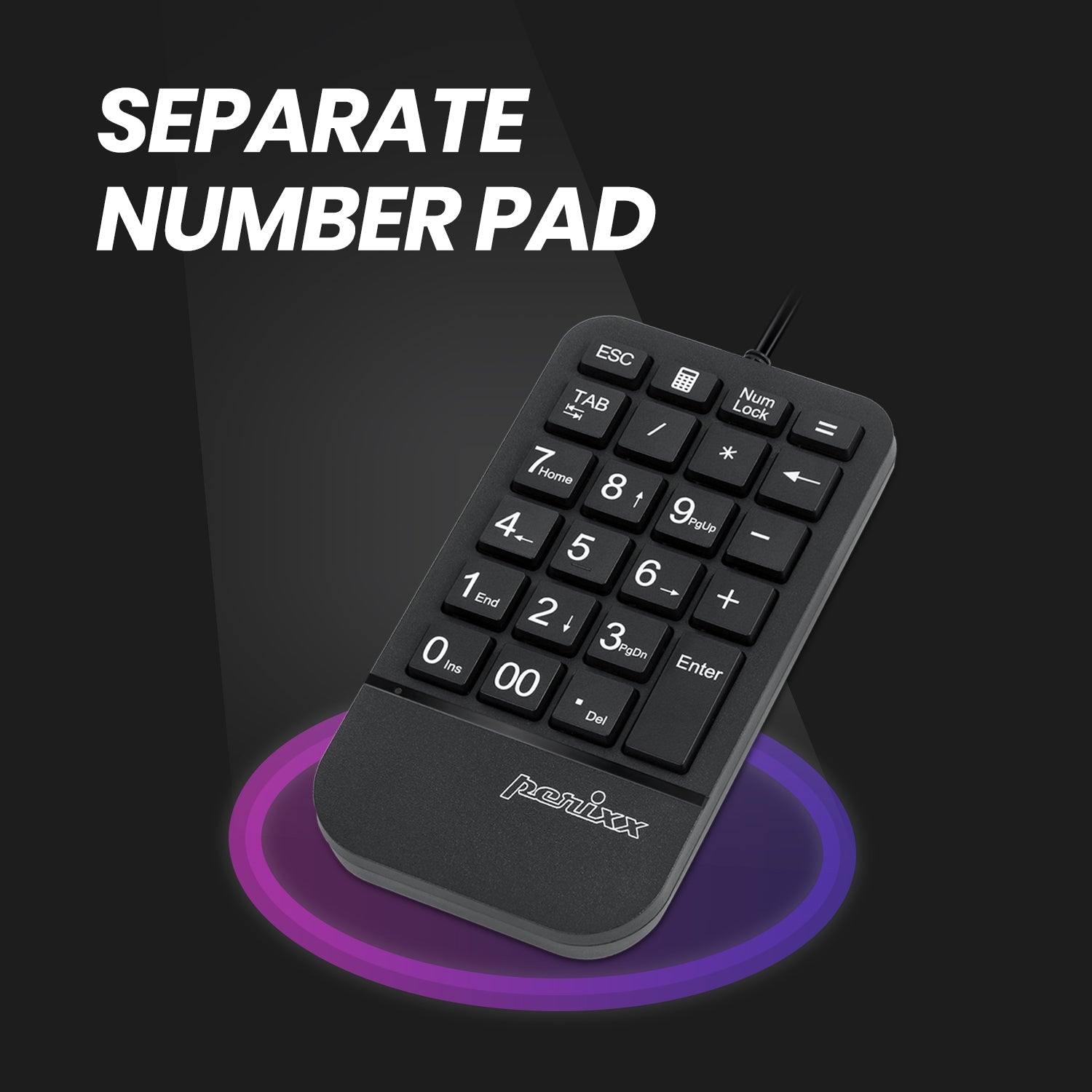 perixx-periduo-606a-wireless-ergonomic-keyboard-numpad-and-vertical-mouse-combo- image 6