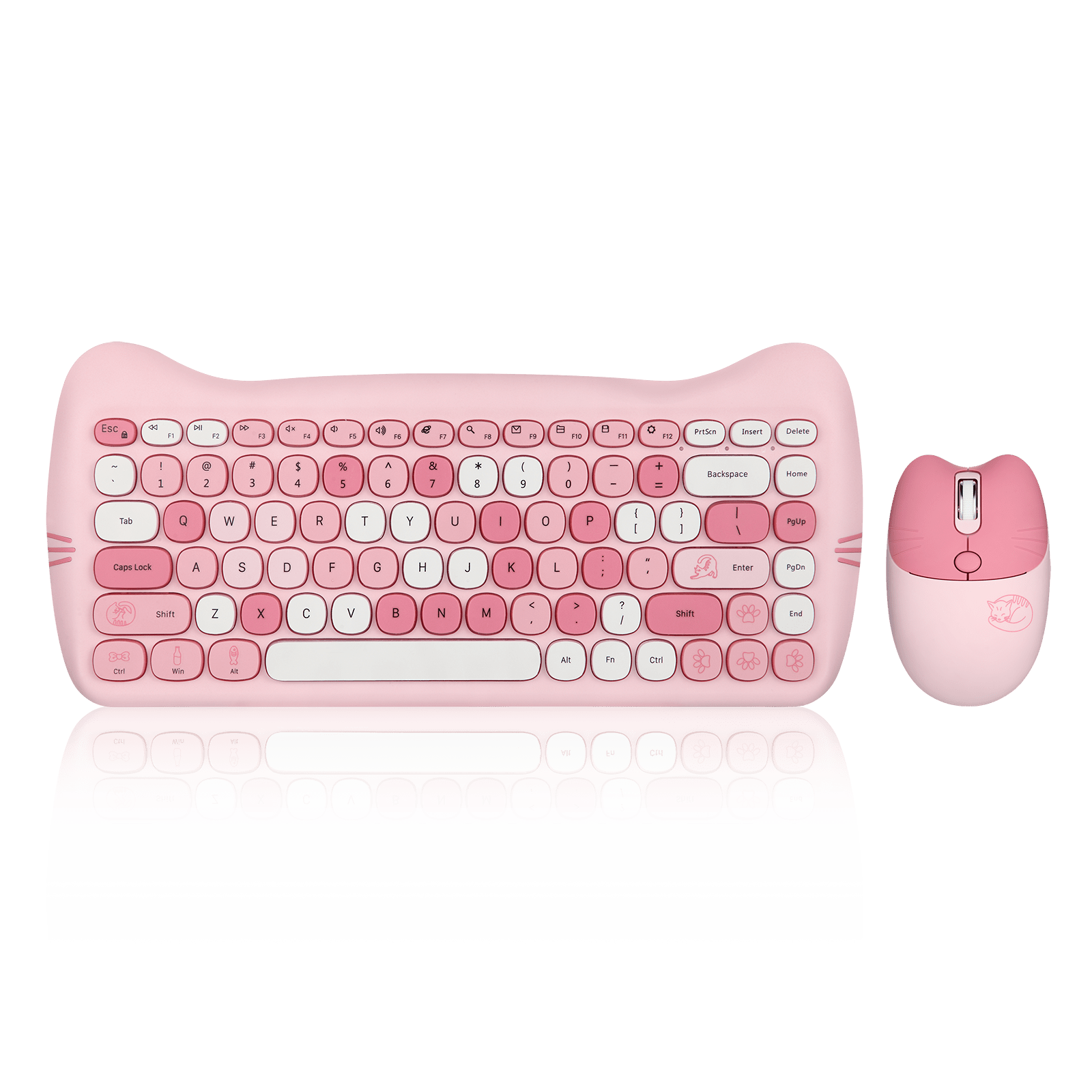 perixx-periduo-715-wireless-mini-keyboard-and-mouse-set-with-cute-kitty-design-p image 1